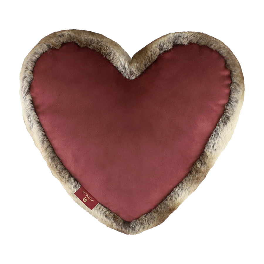 Kissen Aigner Sweetheart Weinrot B: 33 cm Stoeckel & Grimmler / Grösse: 33 x 35 cm