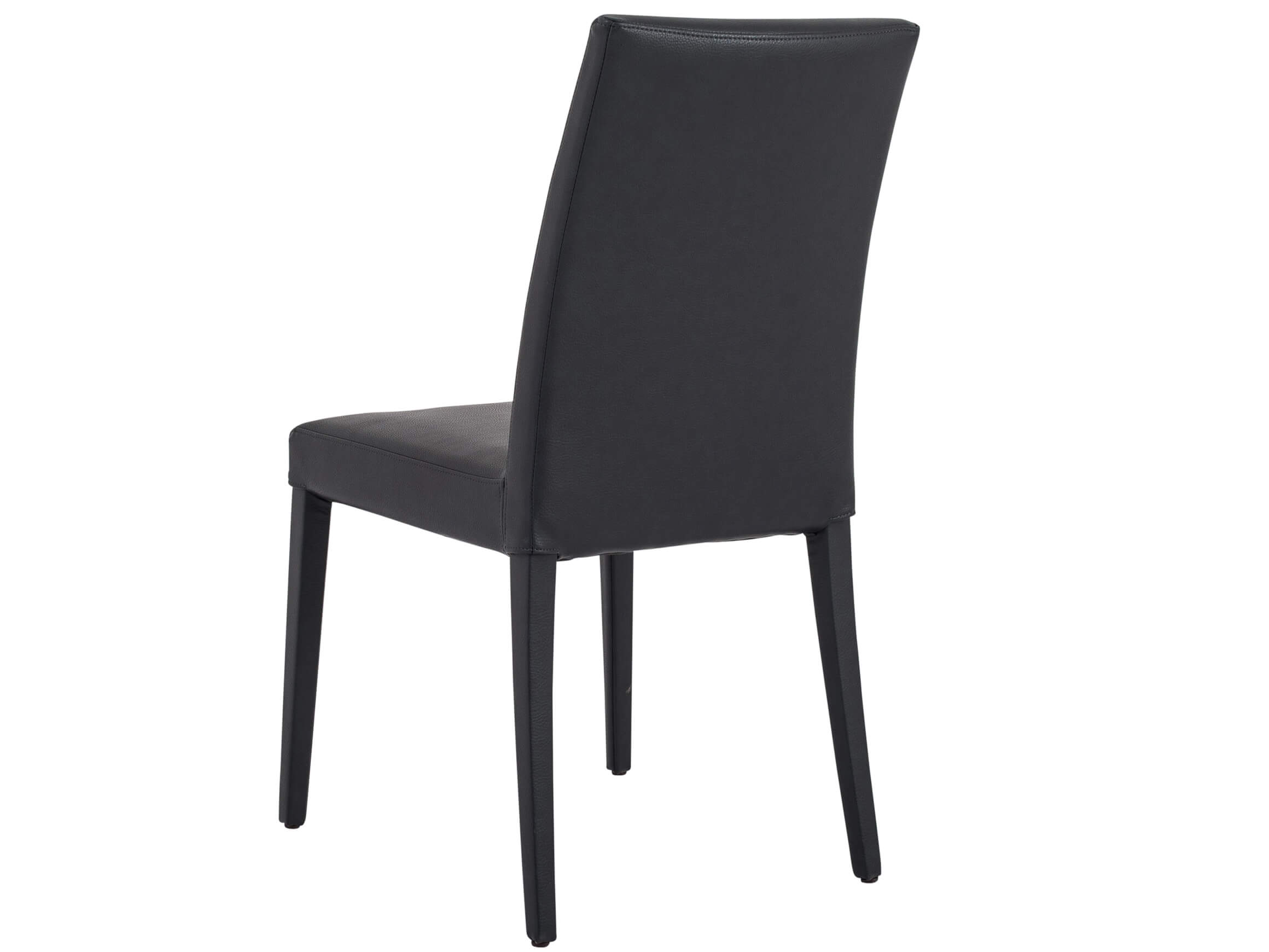 Salm chair, 4 legs, textile leather, anthracite, w 49 cm h 96 cm d 65 cm