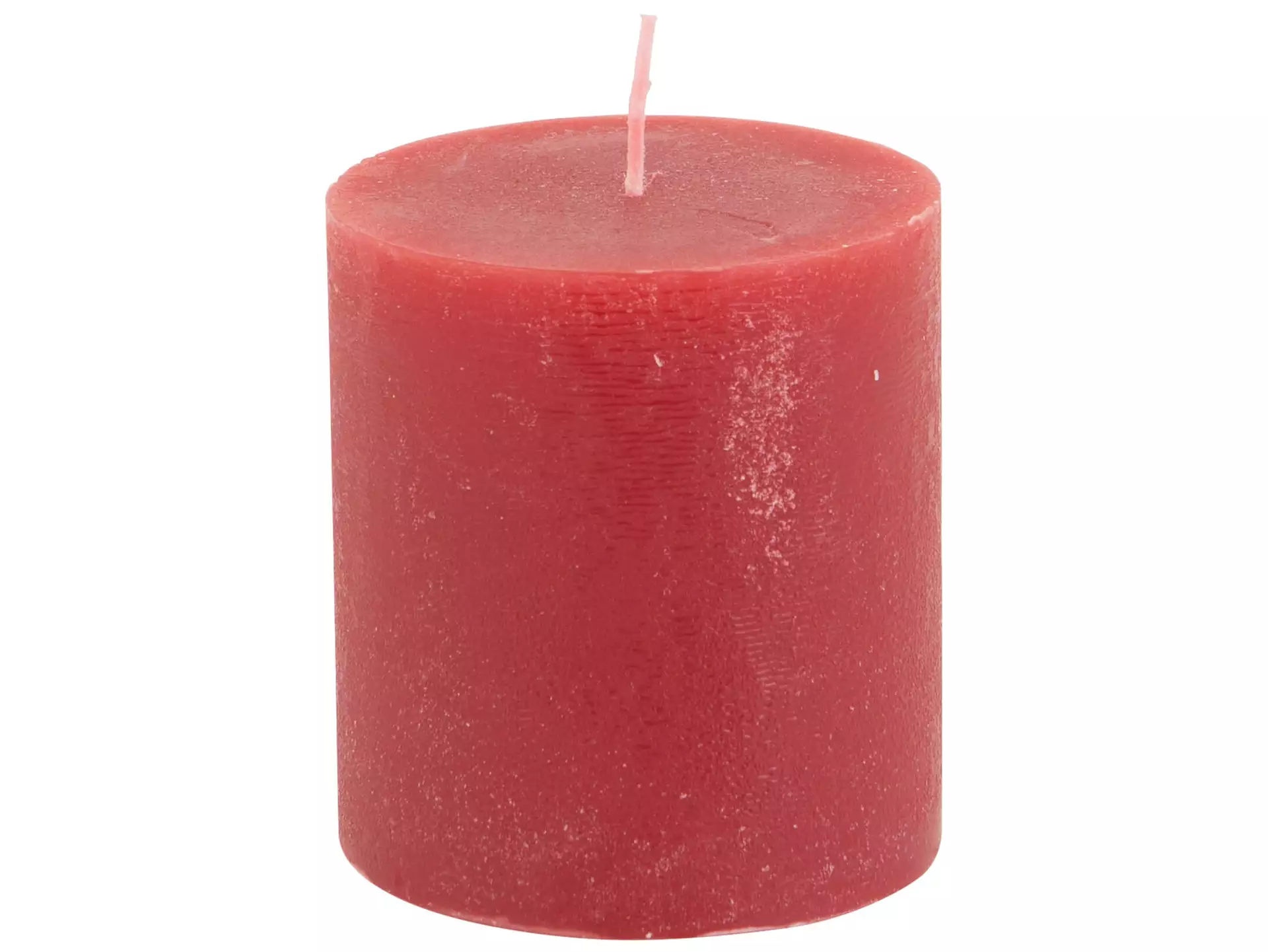 Kerze, Wachs, Rot, Durchmesser 10 cm h 11 cm