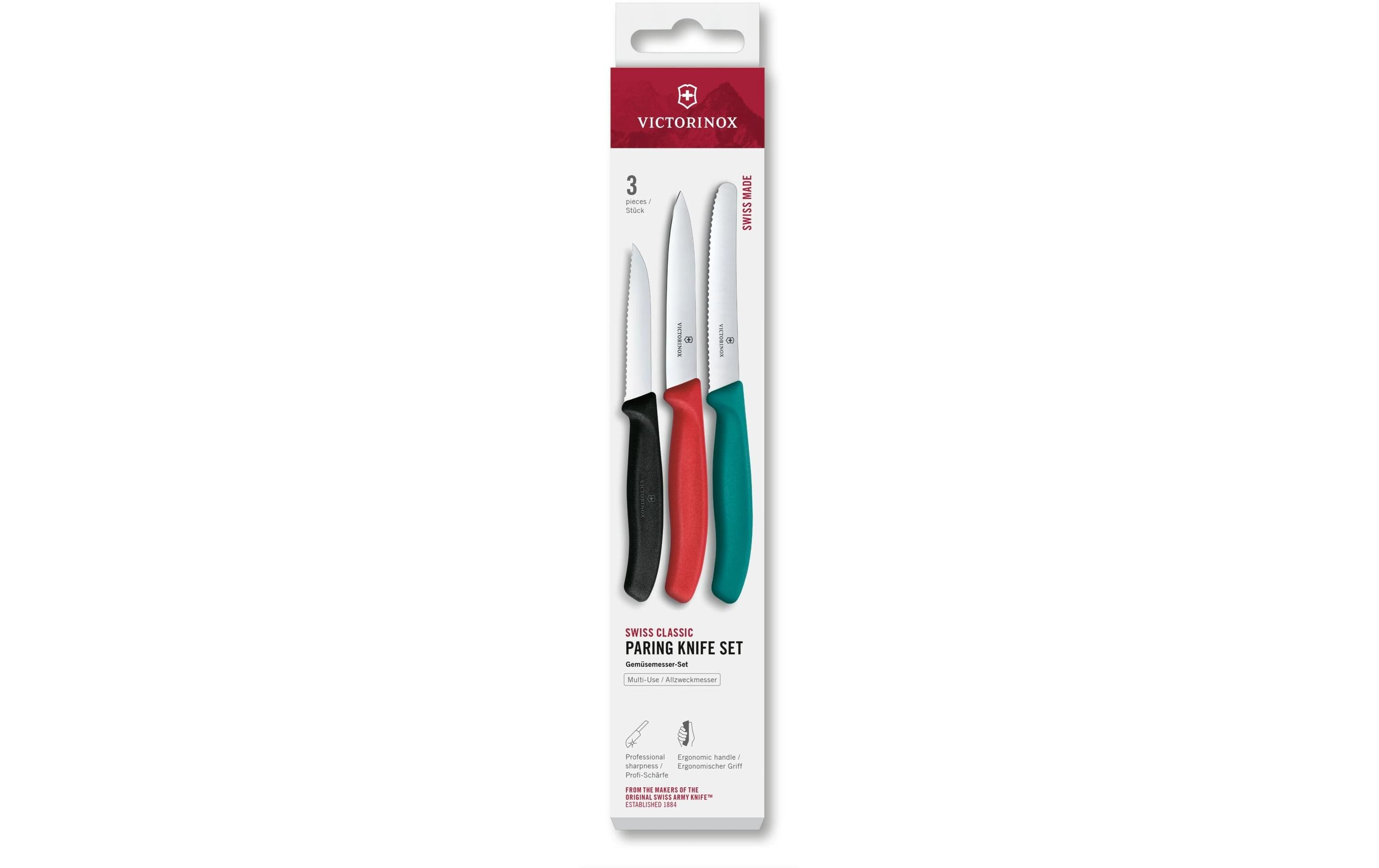 Messer-Set Swiss Classic, Grün / Rot / Schwarz Von Victorinox Alltron / Farbe: Schwarz
