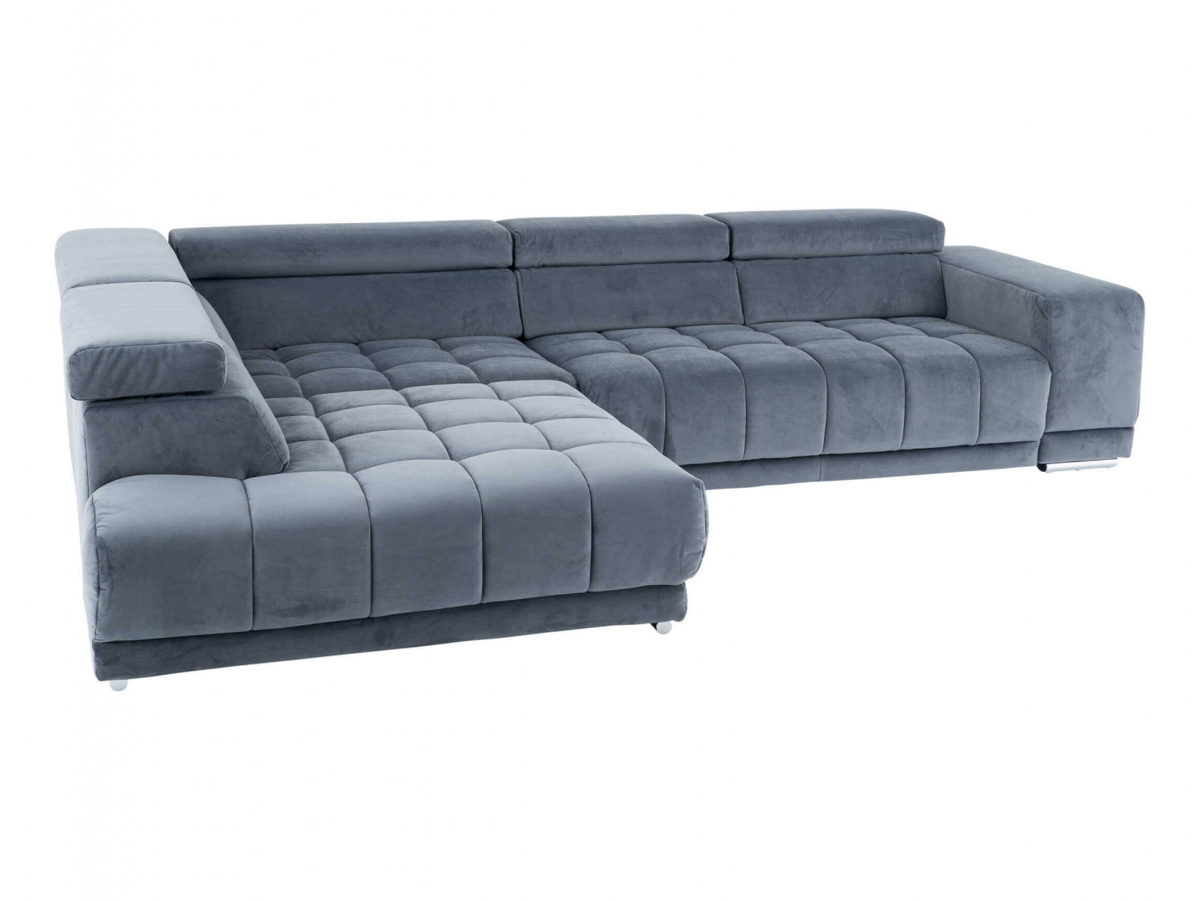 Ecksofa Selinda Polipol / Farbe: Denim / Bezugsmaterial: Stoff