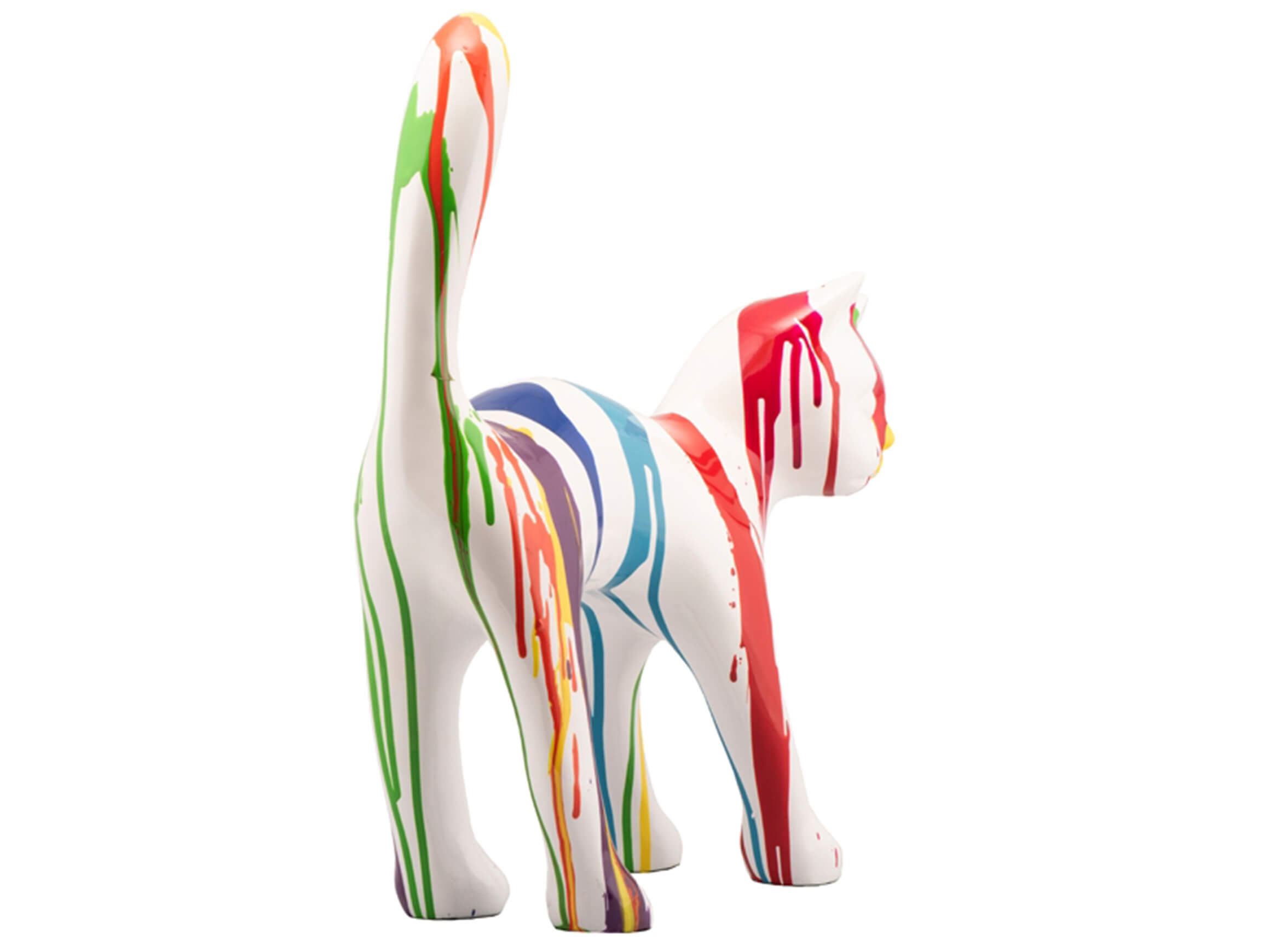 Skulptur Bunte Katze 2 image LAND