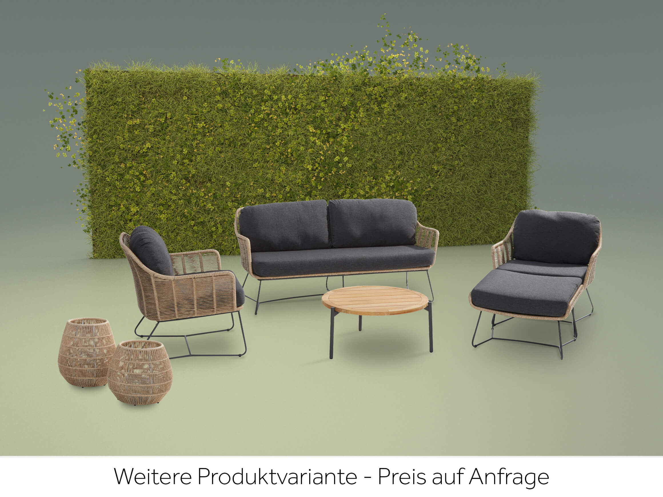 Gartensofa Bellino 4 Seasons / Farbe: Anthrazit