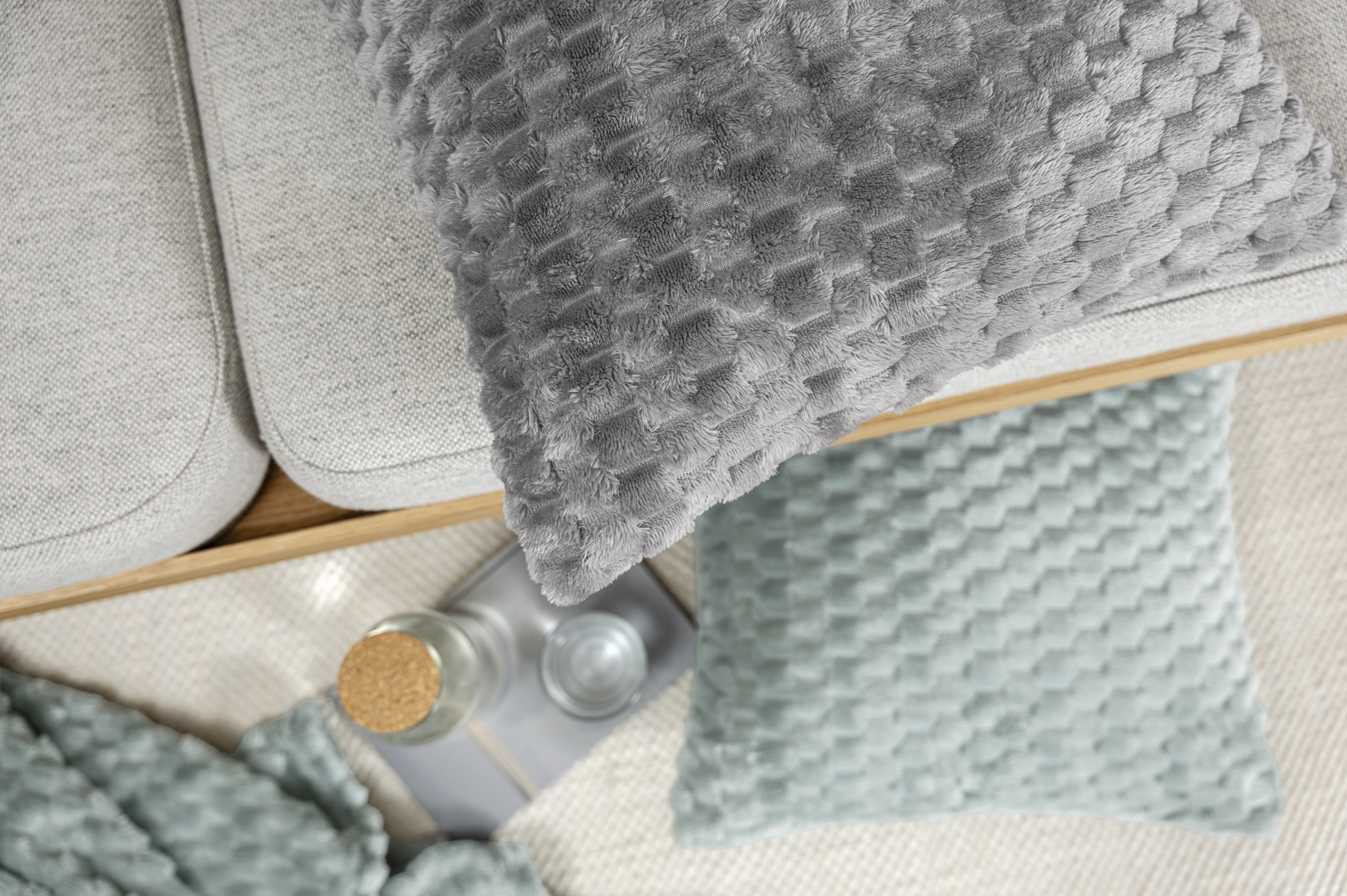 Kissenhülle Kalima, Salbei 45x45 cm Magma / Farbe: