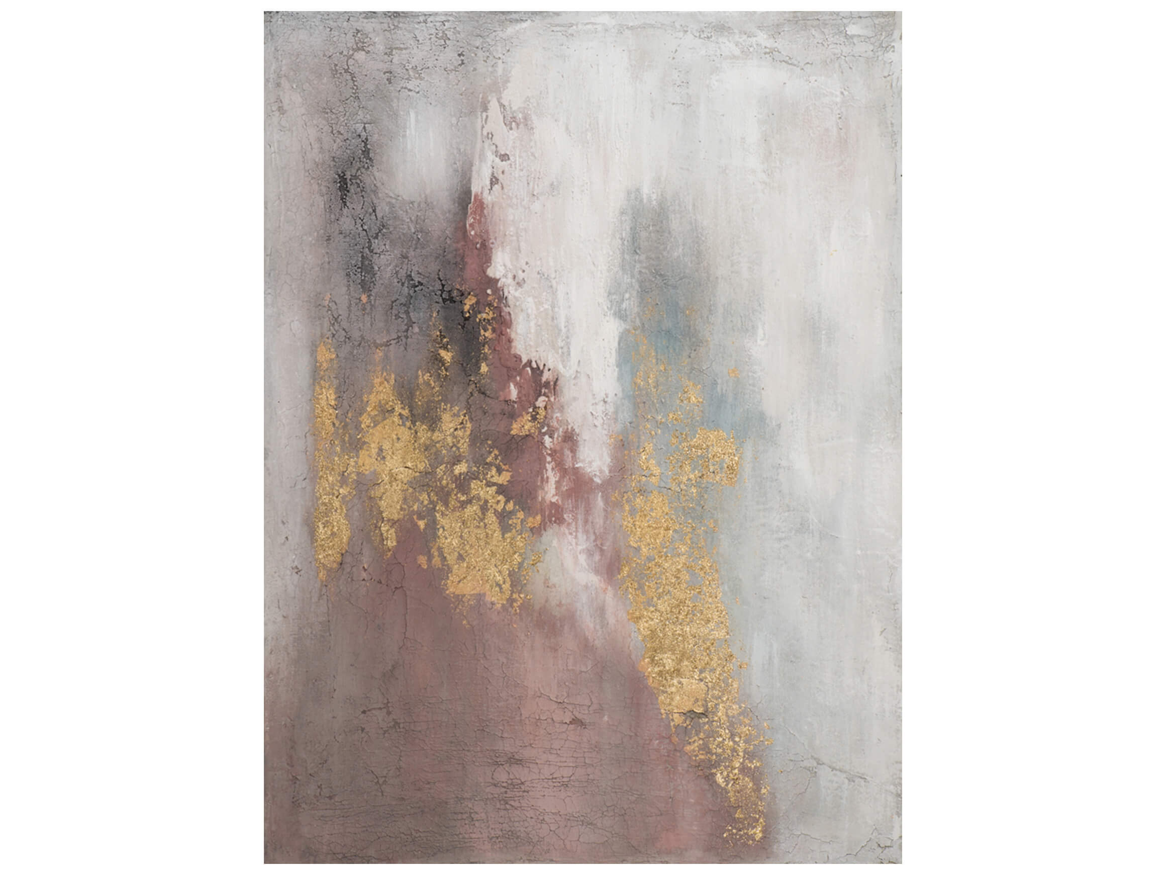 Bild Abstrakte Farbkomposition mit Rose und Gold image LAND