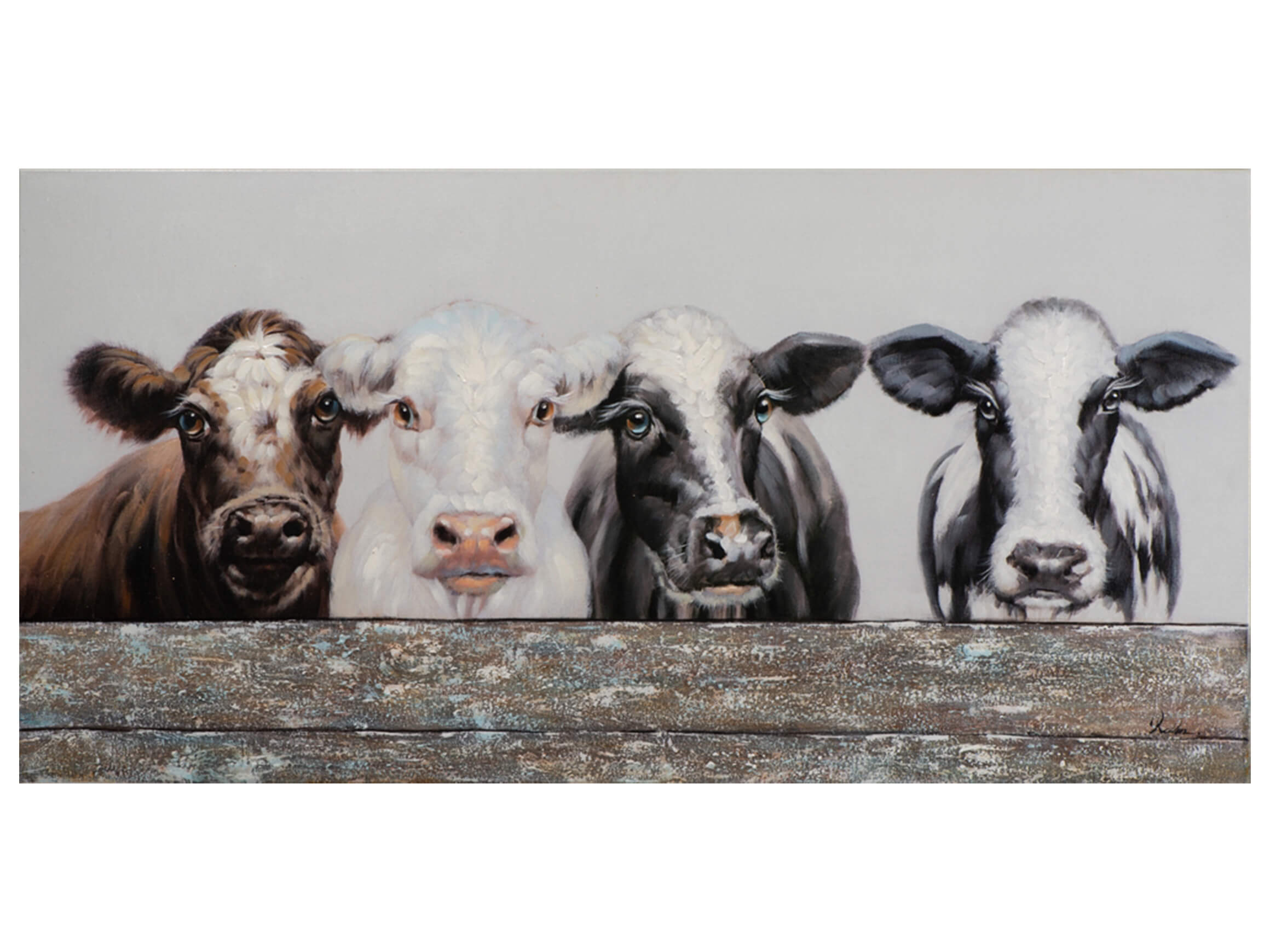 Bild Kühe Hinter Einem Holzzaun image LAND