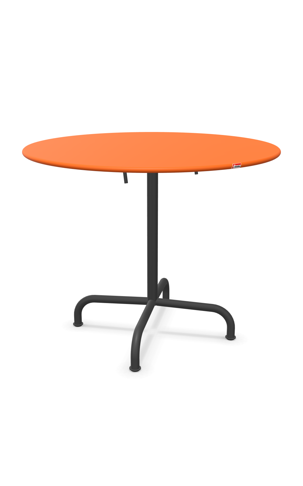 Metalltisch Rigi Rund von Schaffner / Farbe: Orange / Grösse: x cm