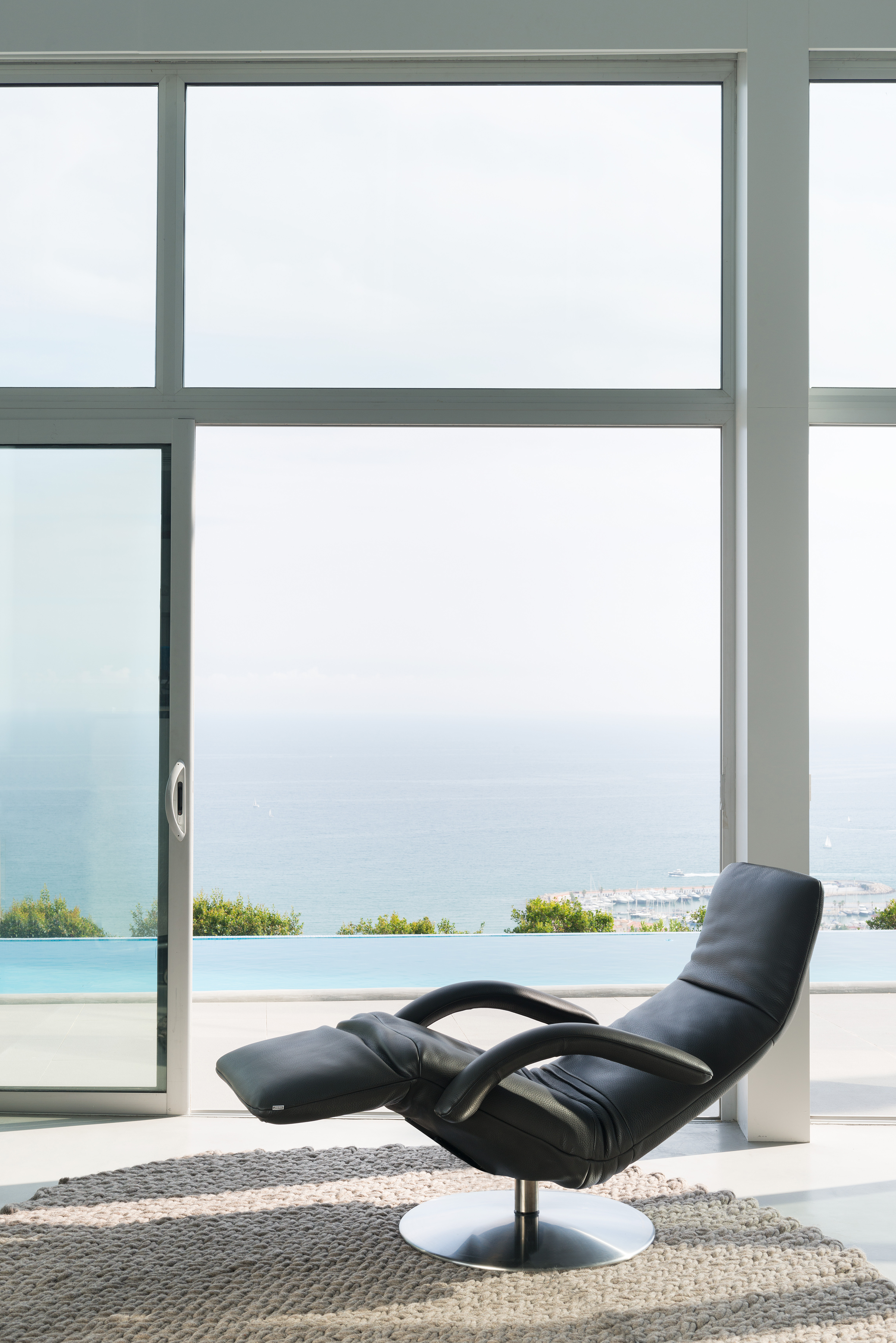 Relaxsessel Yoga JR-3390, Leder, Drehbar, b 72 cm t