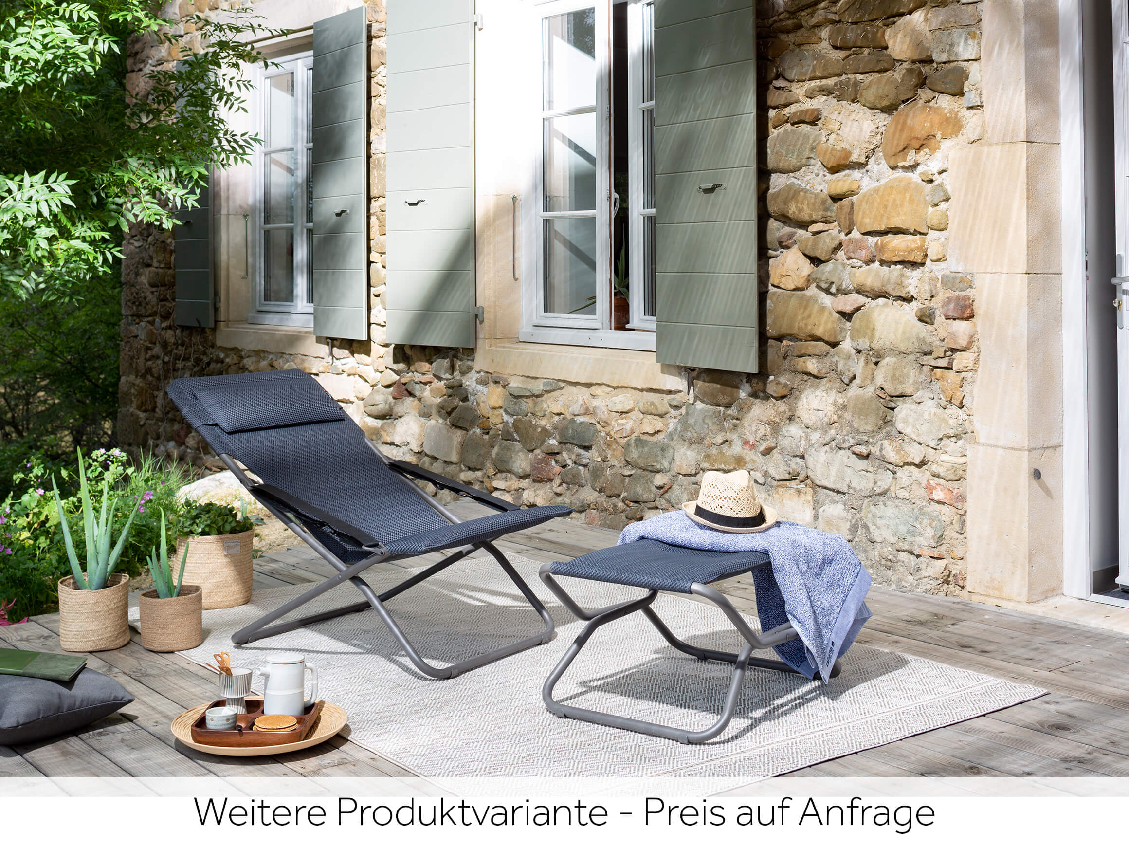 Repose-pieds Next Lafuma / Couleur : gris foncé