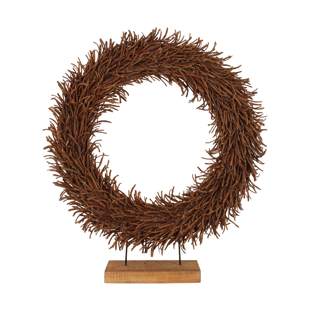 Decofinder Kranz Rattan Auf Fuss, Natur, H:94 cm  | Schubiger Möbel