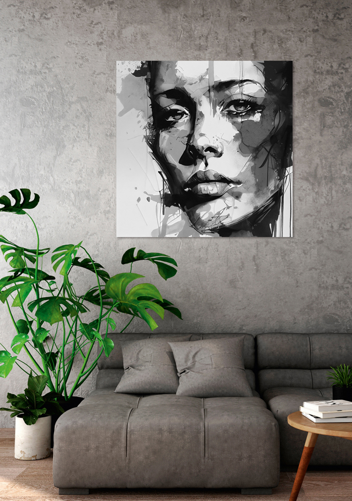 Acrylglasbild-Graffiti Schönheit-image LAND