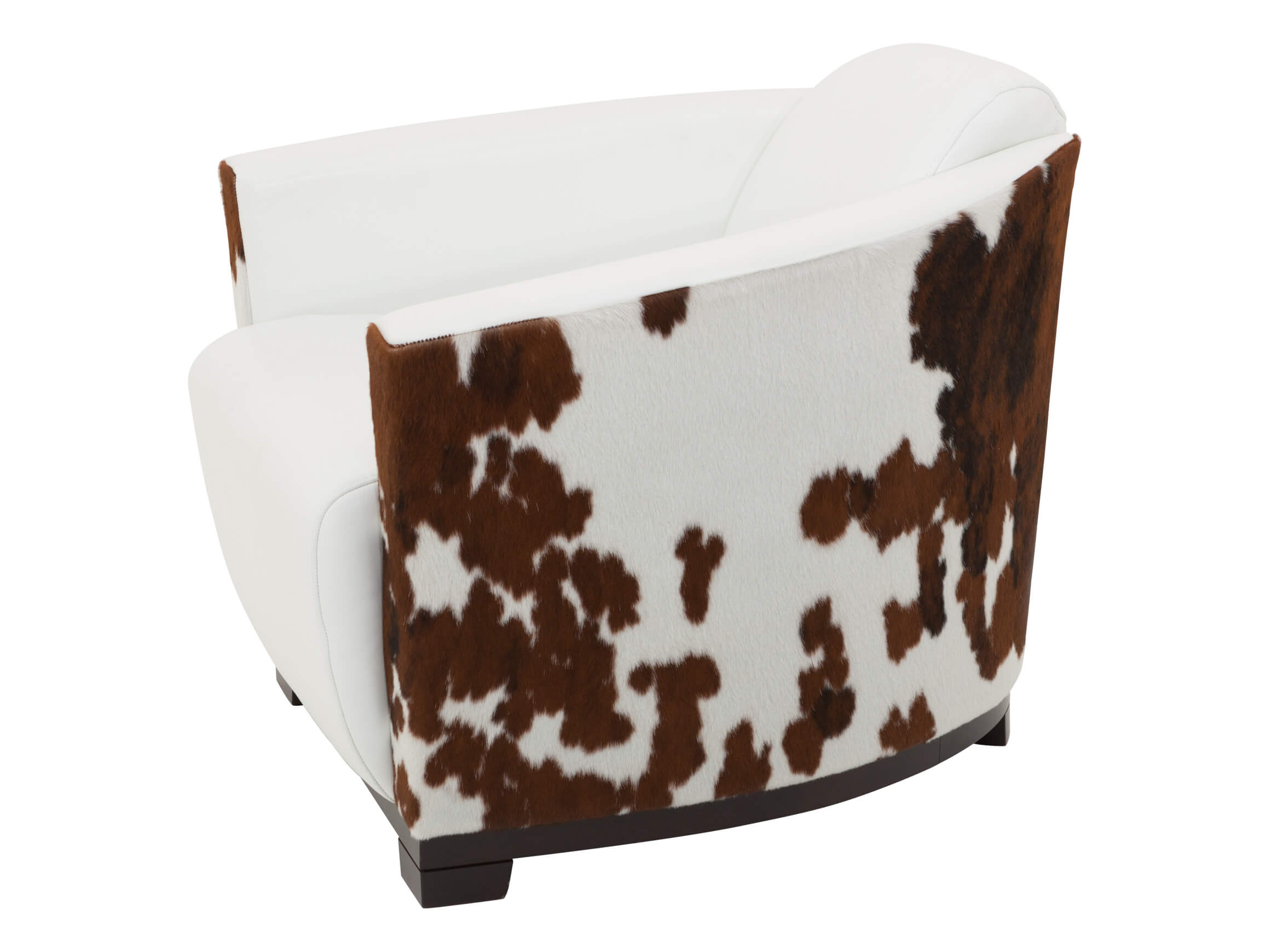 Sessel Houston, Kuhfell, Leder, Massivholz, b 79 cm t 85 cm h 73 cm