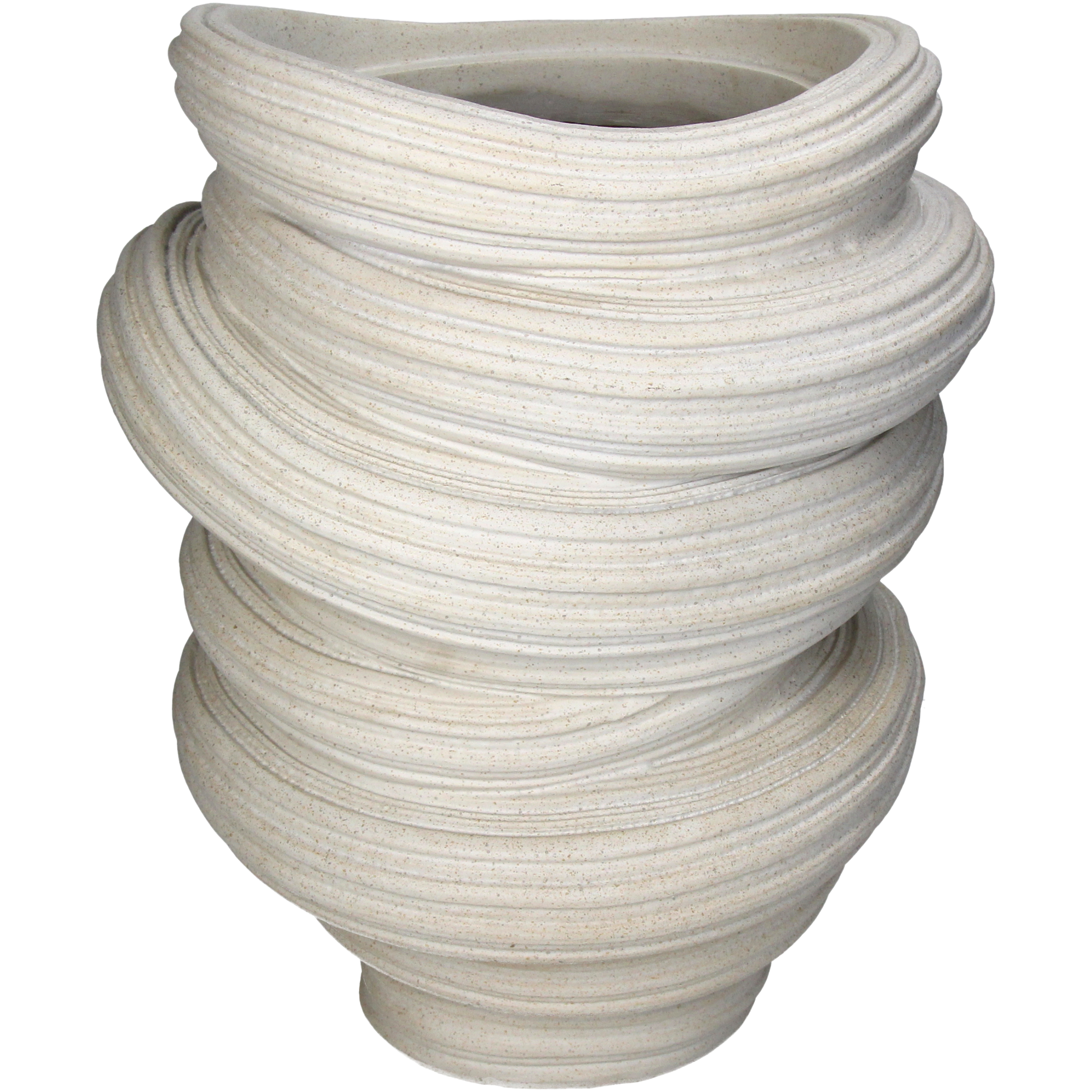 Vase Polyresin, Beige H: 33 cm Kersten