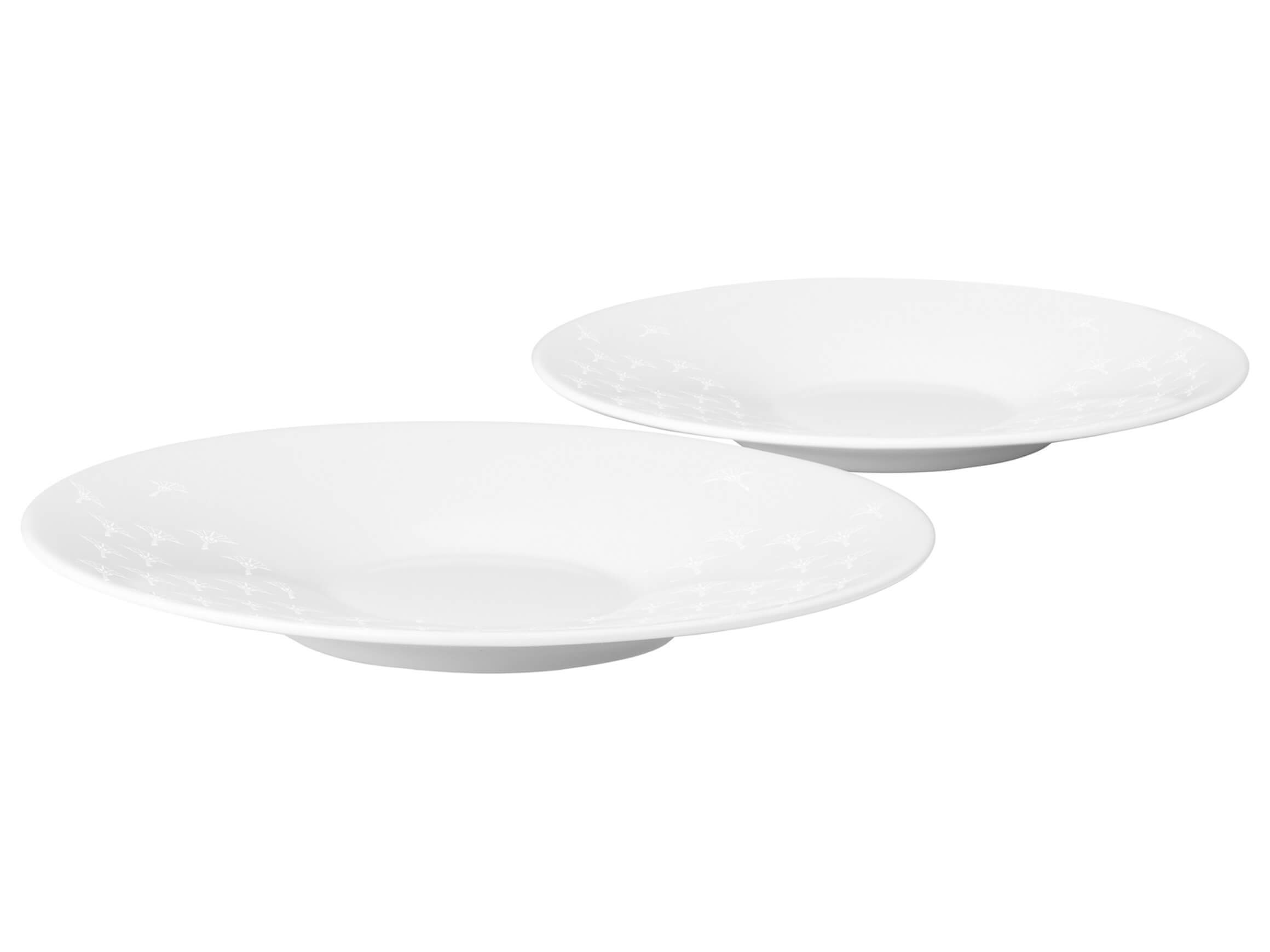 Saucer set of 2 Faded Cornflower, white on white Joop / Colour: white on white