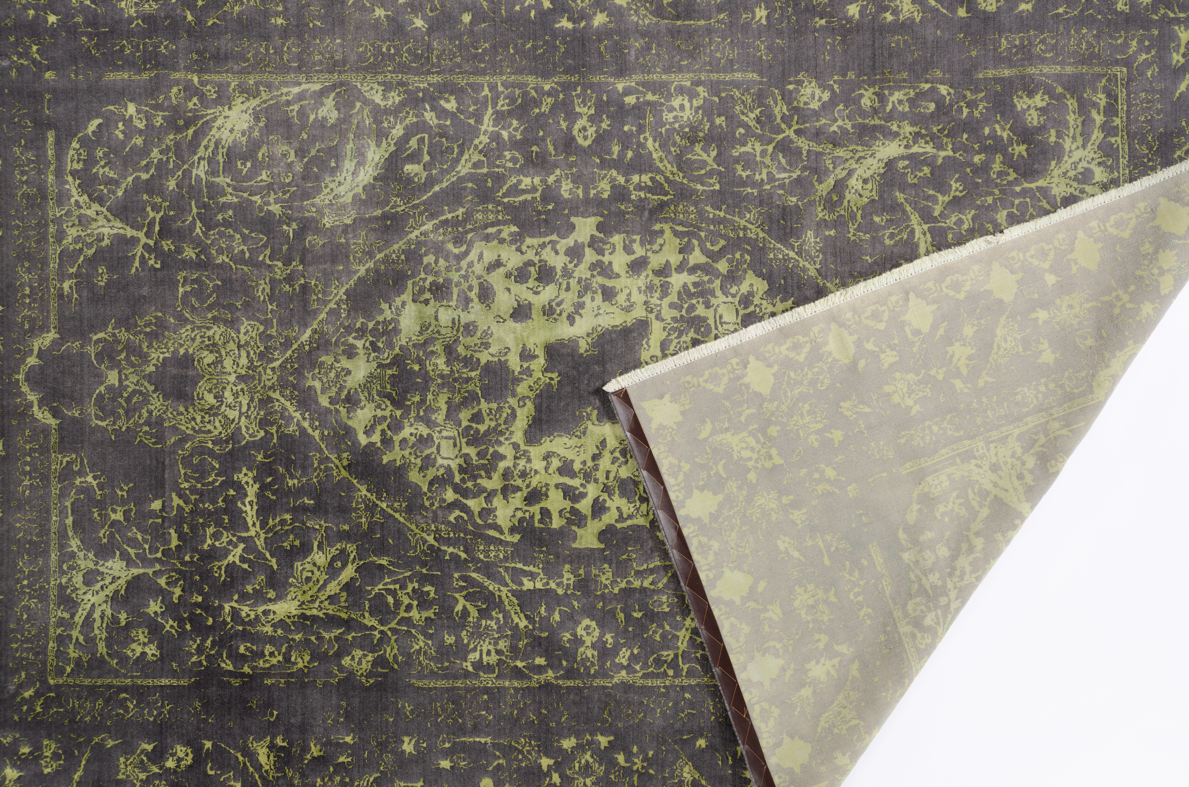 Moderner Teppich Vintage Homa Negra/ Farbe: Braun / Masse (BxT) :200x294 cm