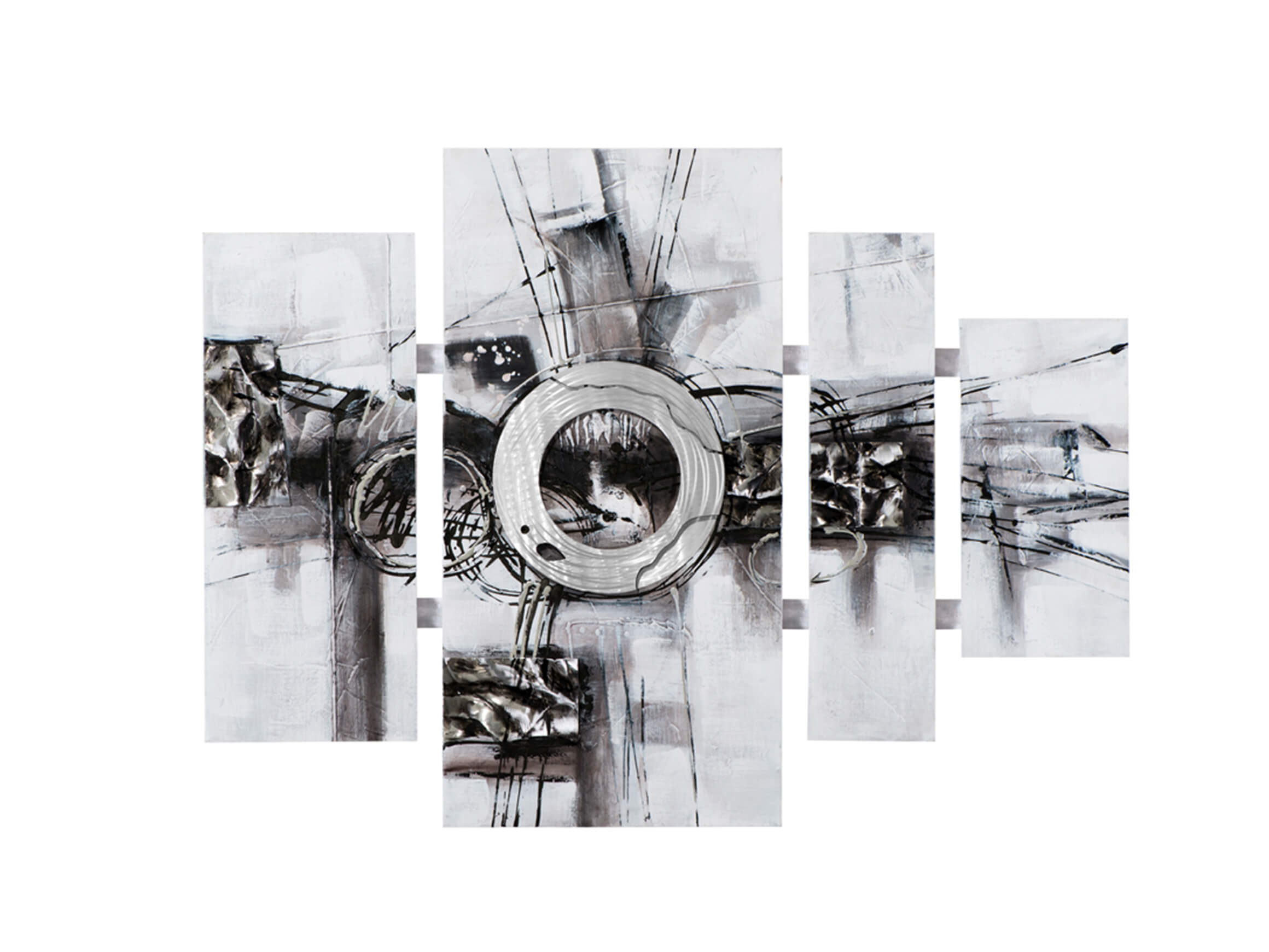 image LAND Bild Silberne Weltraumirritation Grau | Schubiger Möbel