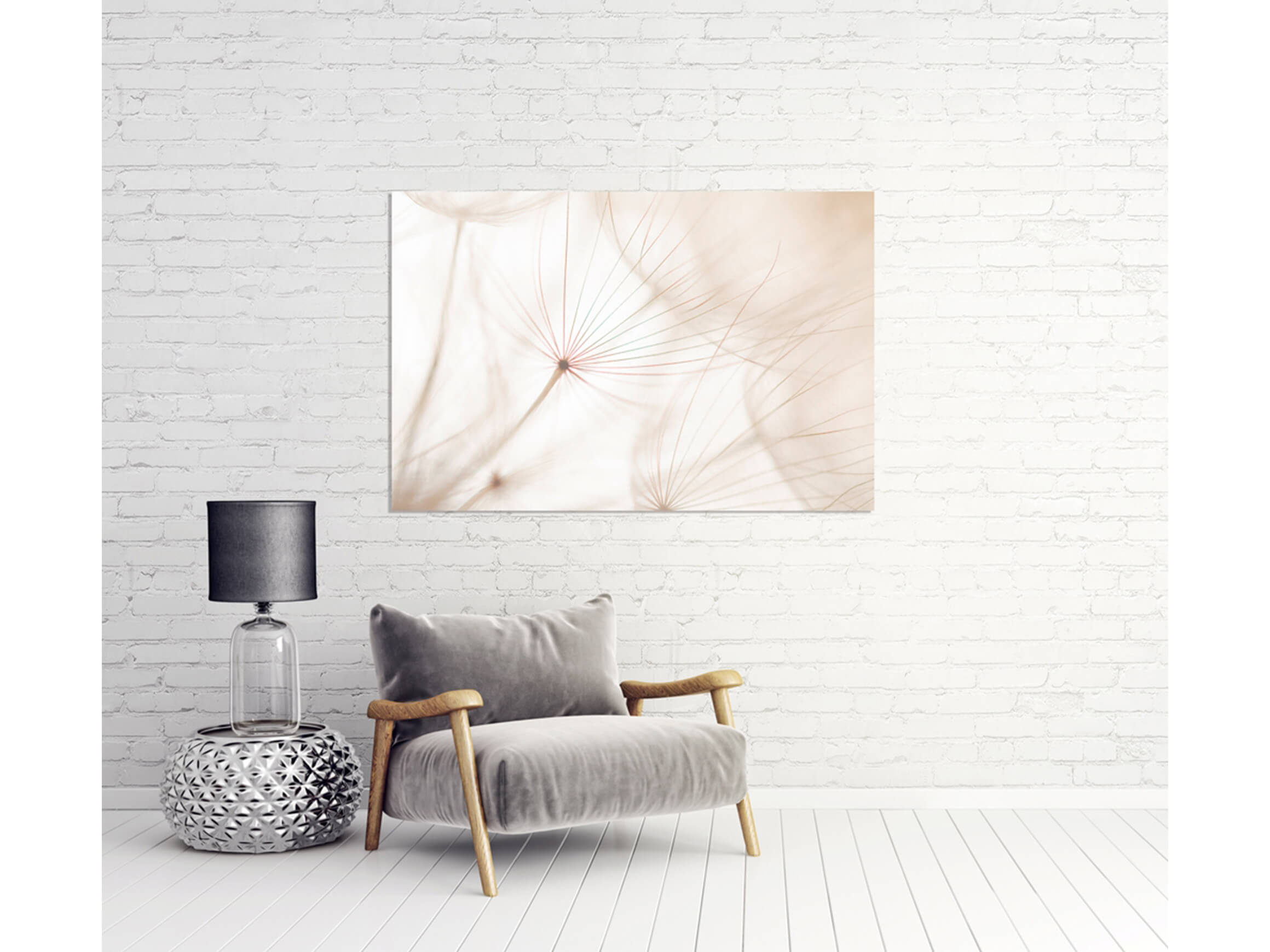 Digitaldruck auf Acrylglas Pusteblume 2 image LAND / Grösse: 150 x 100 cm