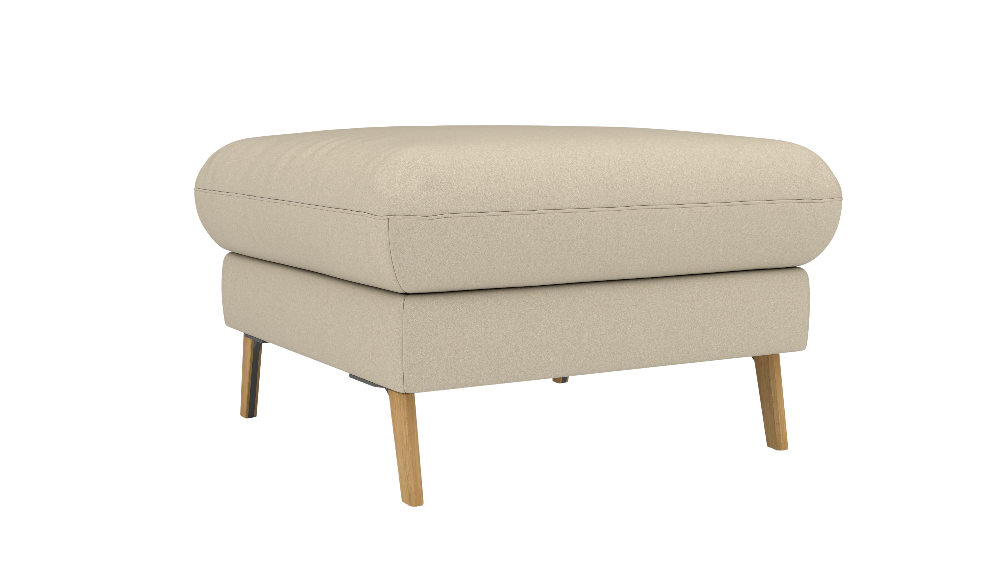 Hocker Mars UrbanDesign / Farbe: Beige / Bezugsmaterial: Stoff