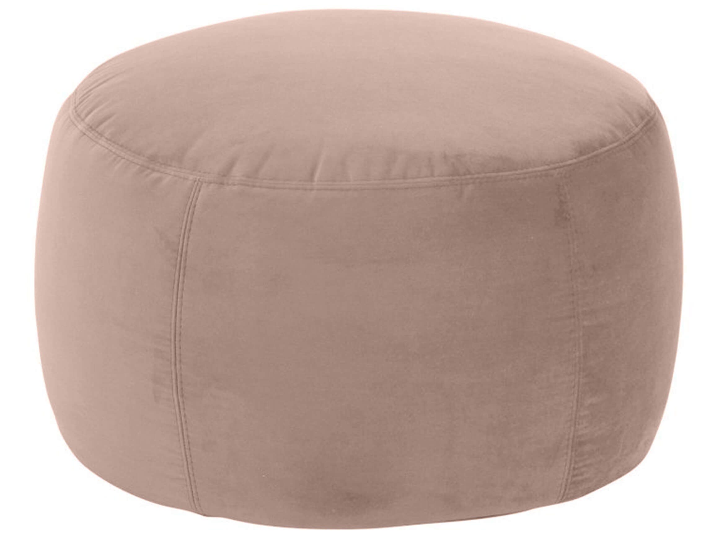 Annabelle Velvet stool D: 60 cm Candy / Colour: Sand / Material: Fabric