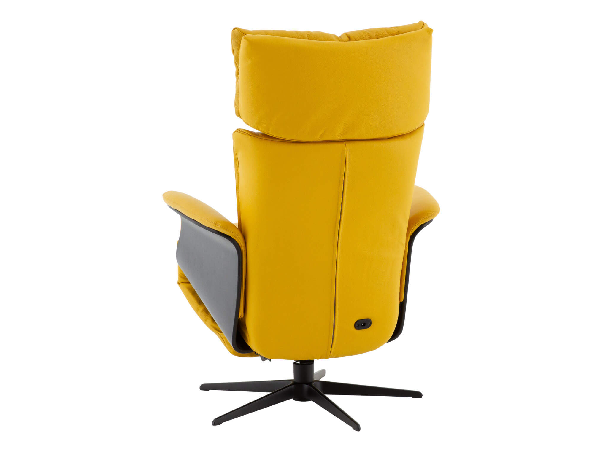 Relaxer Newcastle, Leder Soleda Split, Gelb, Sternfuss,