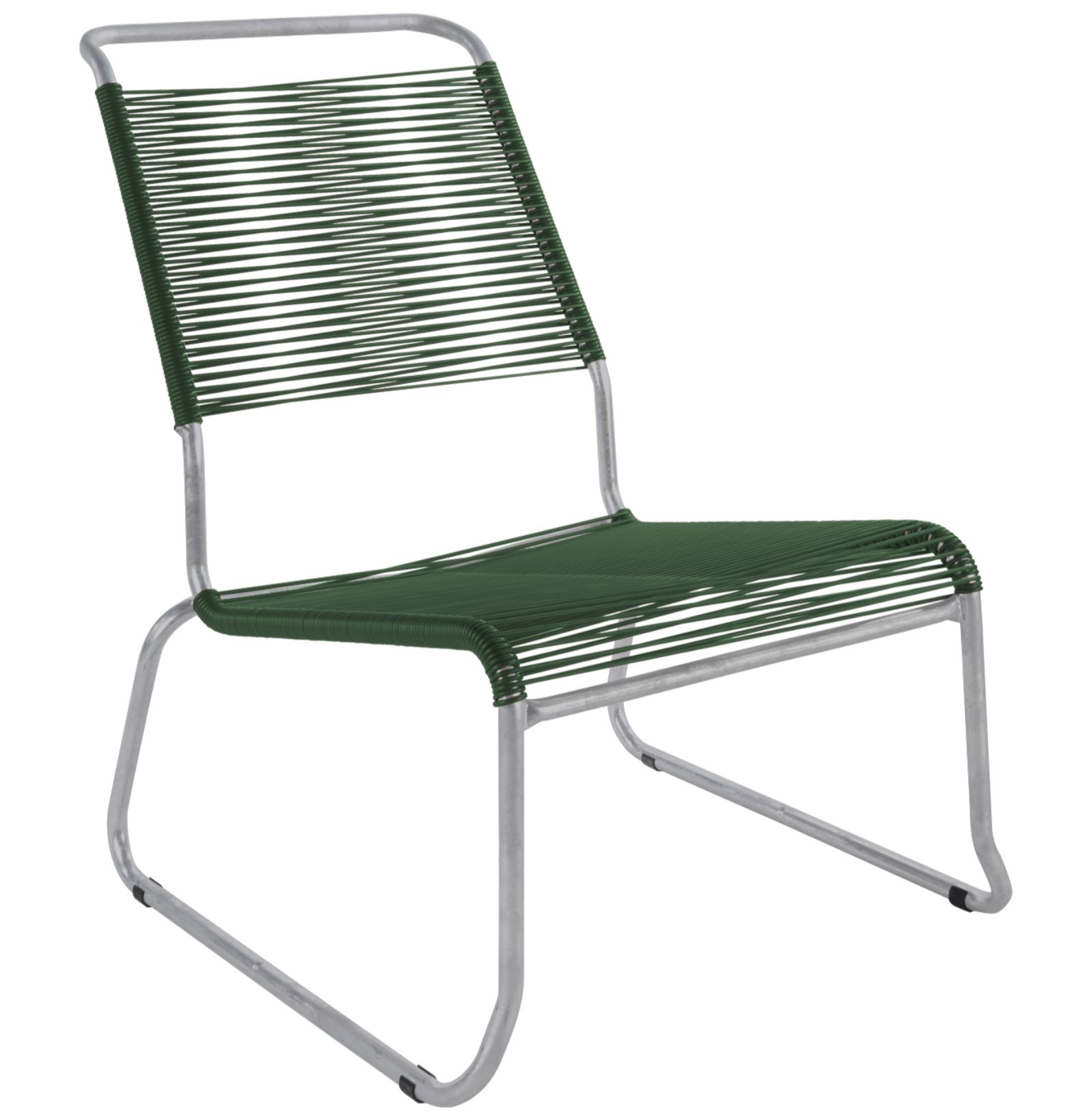 Schaffner Spaghetti-Kufen-Lounger Säntis Hochlehner Grün | Schubiger Möbel