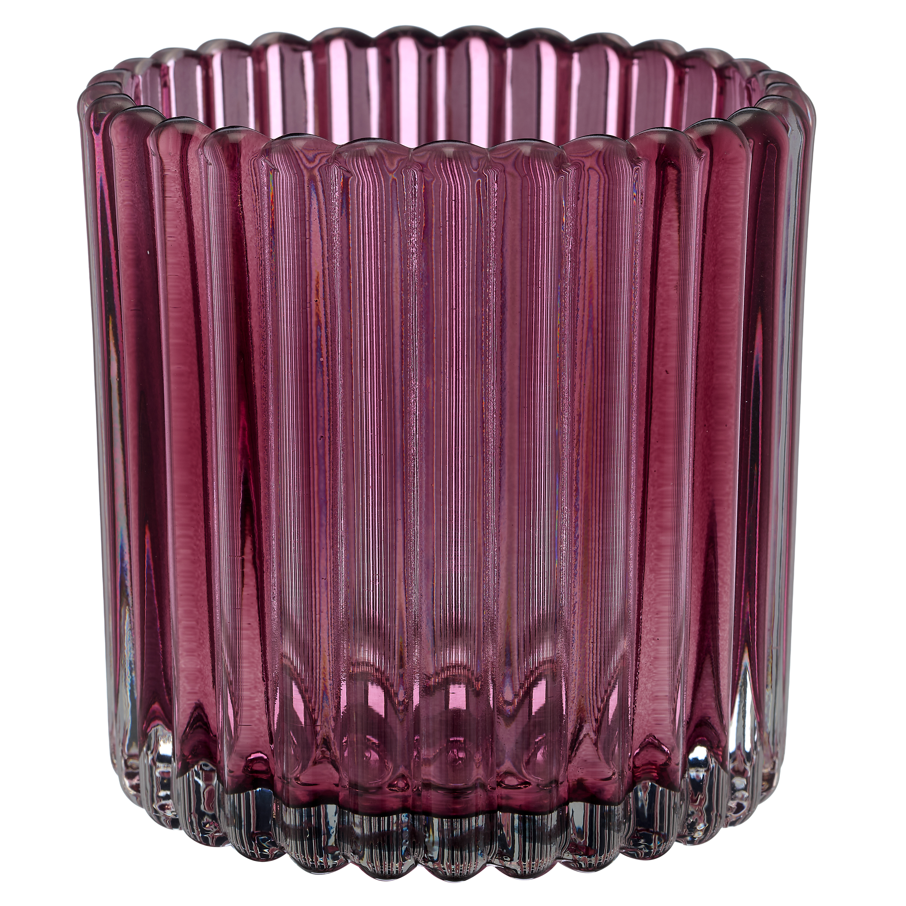 Windlicht Boheme Glas H: 9 cm Gasper / Farbe: Rosa