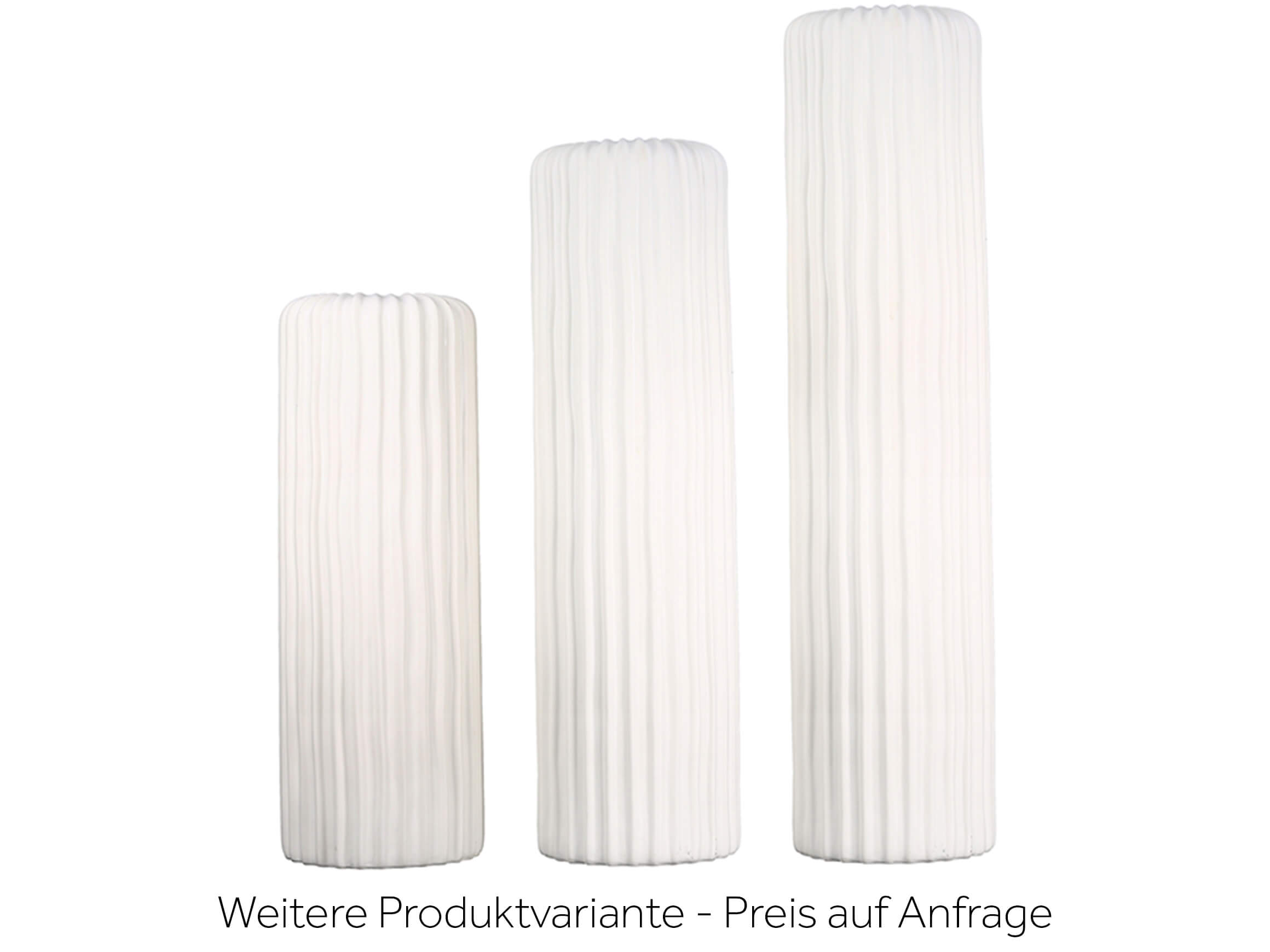 Vase Fjord Keramik Gerillt H: 76 cm Gilde