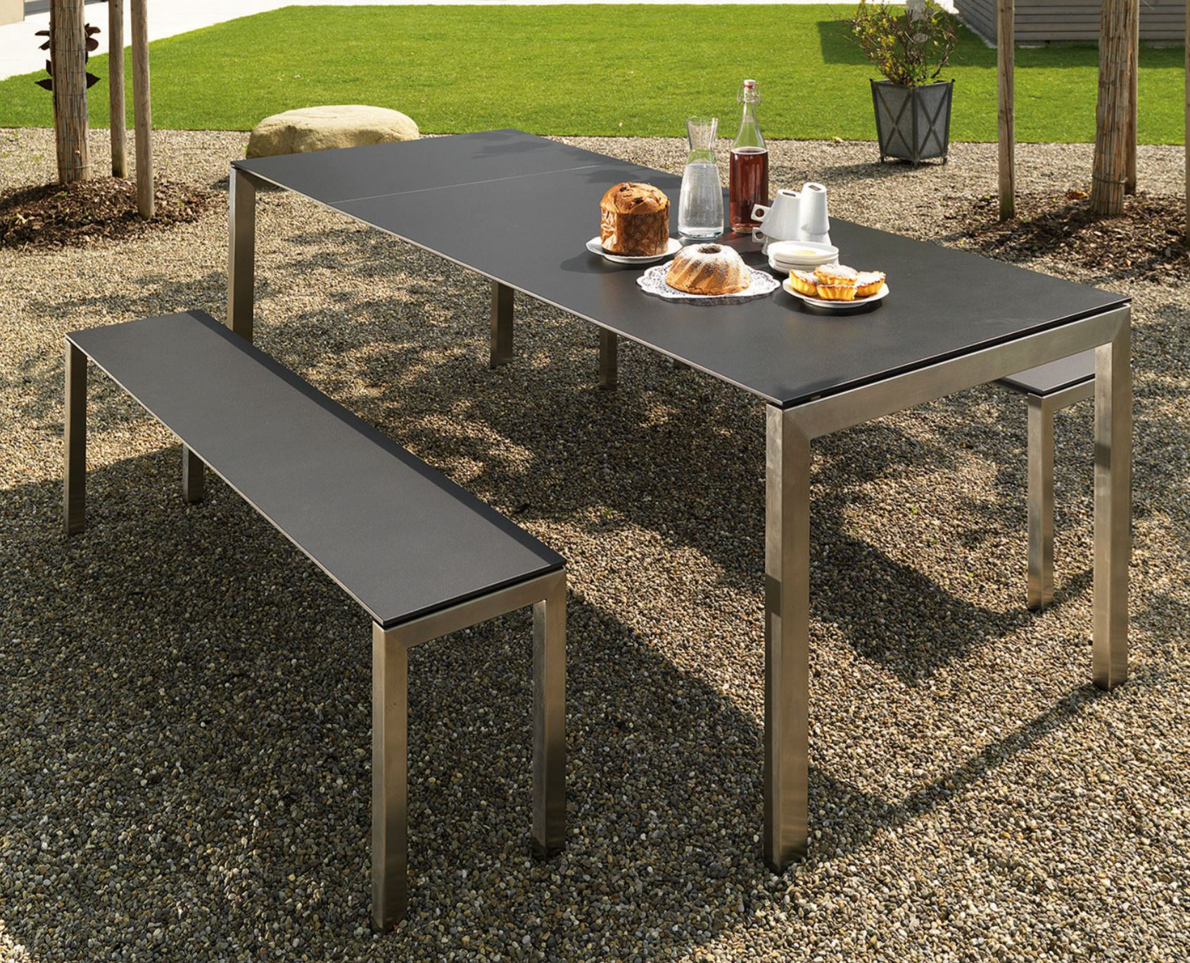 Gartenbank Luzern Deko Schaffner / Farbe: Beton