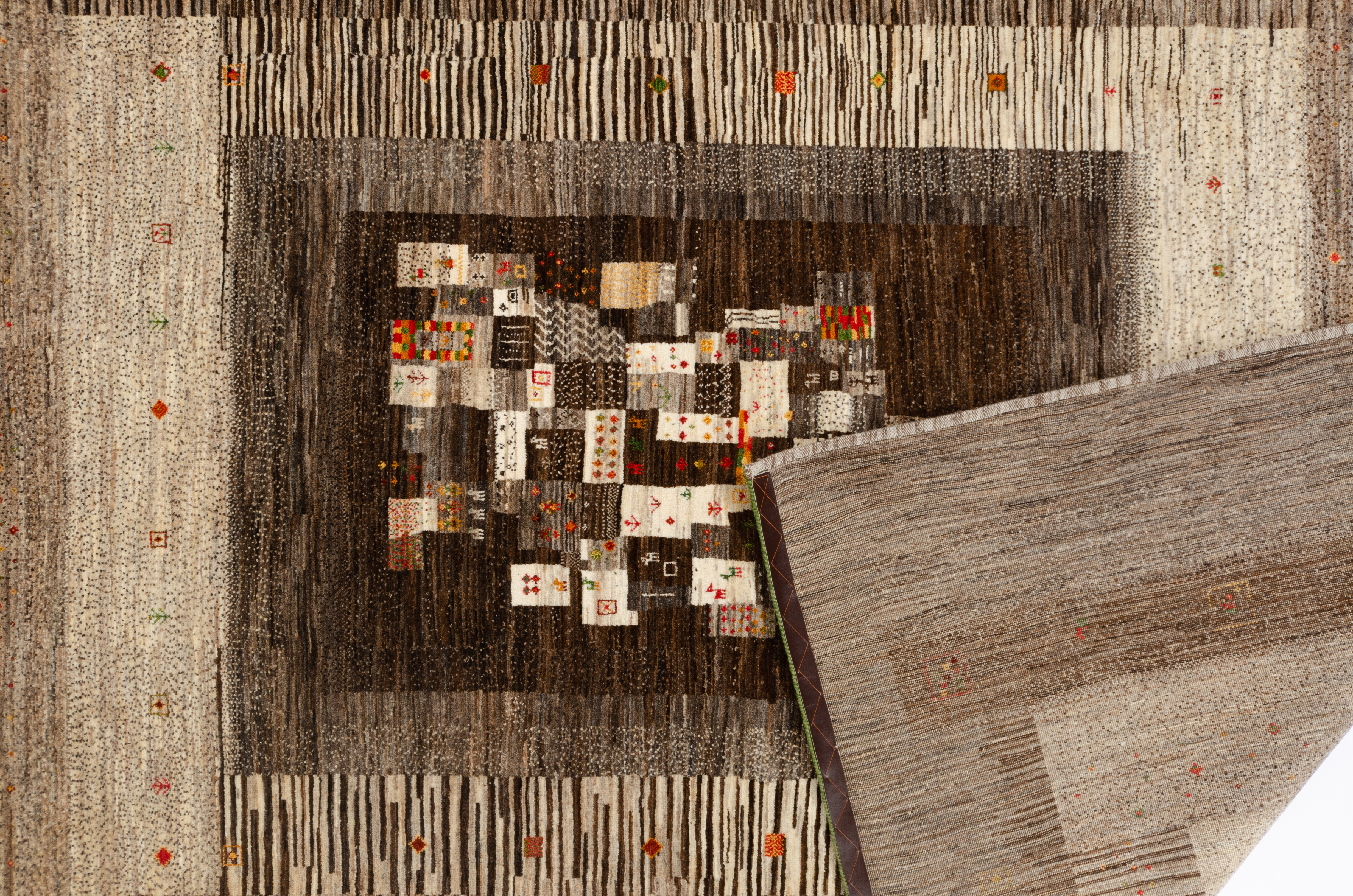 Nomadenteppich Lori Fein Negra/ Farbe: Weiss / Masse (BxT) :256x344 cm