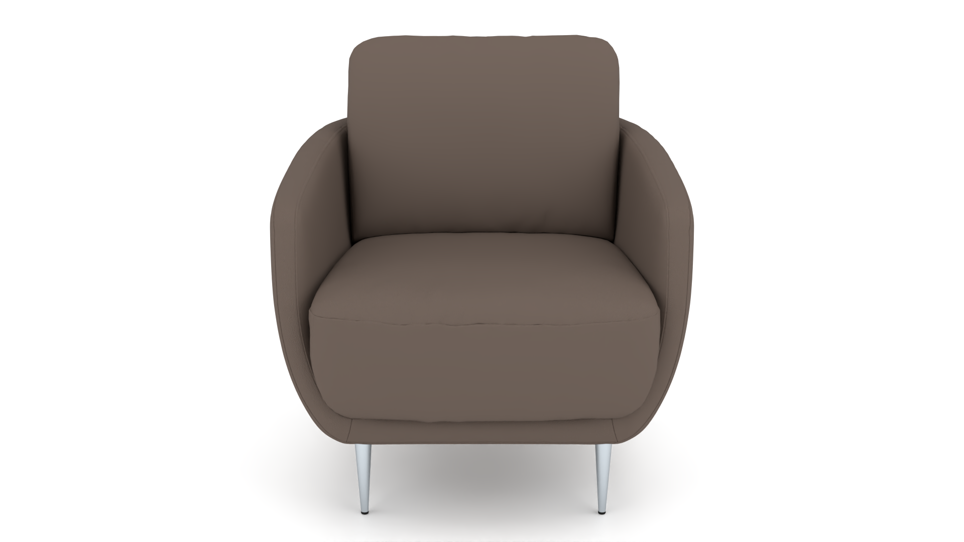 Sessel Laima Candy / Farbe: Hasel / Bezugsmaterial: Leder