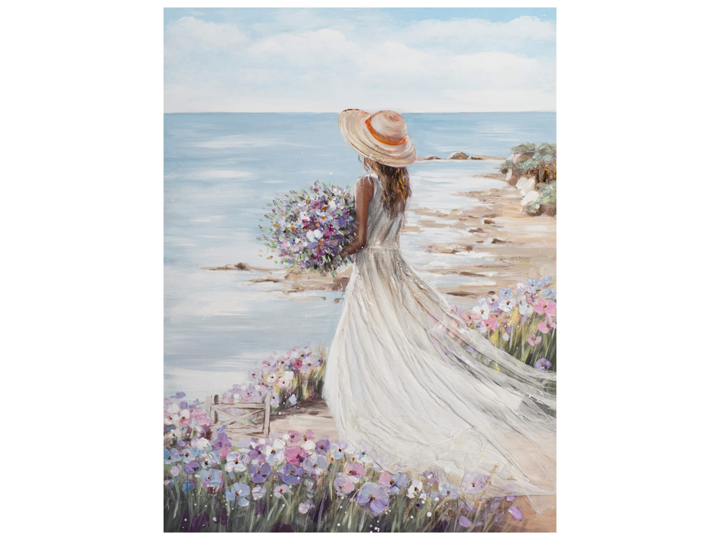 Bild Frau am Strand im Weissem Kleid 2 image LAND