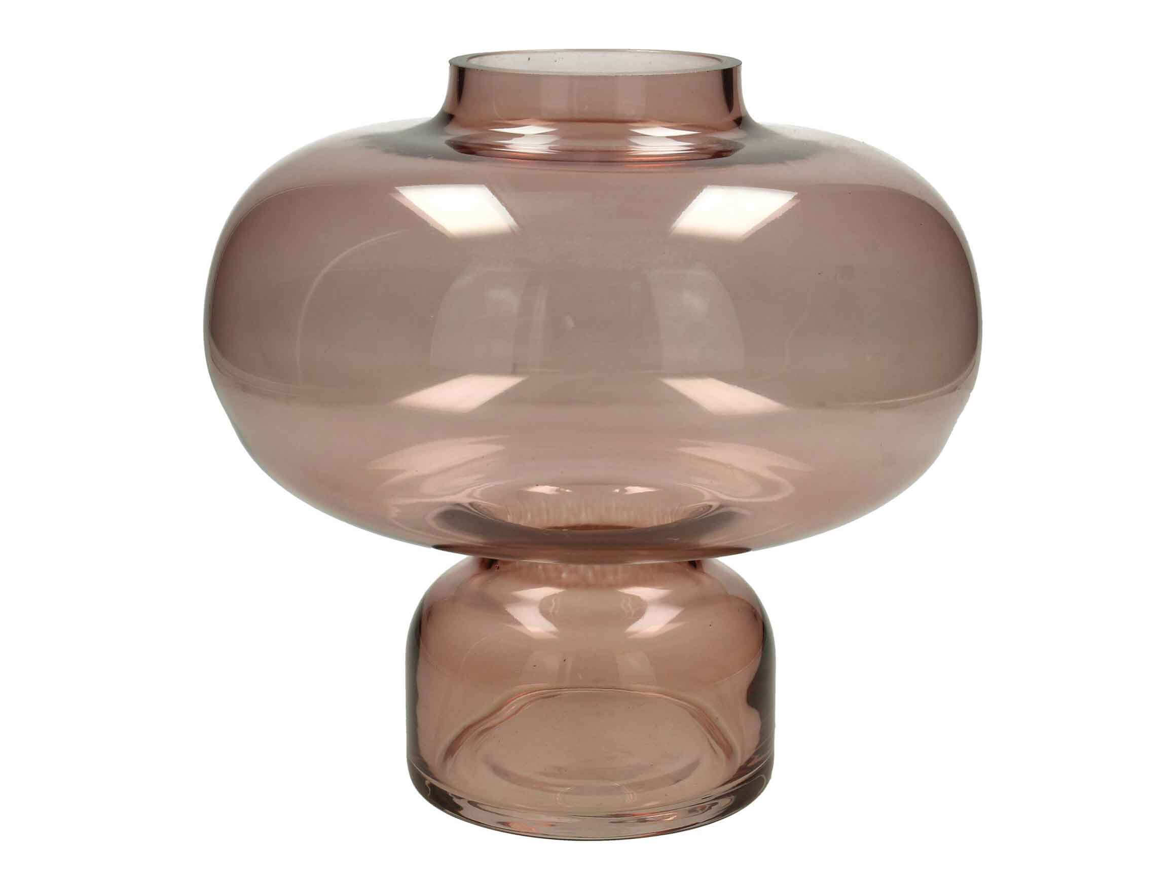 Kersten Vase Glas, Rosé H: 20 cm  | Schubiger Möbel