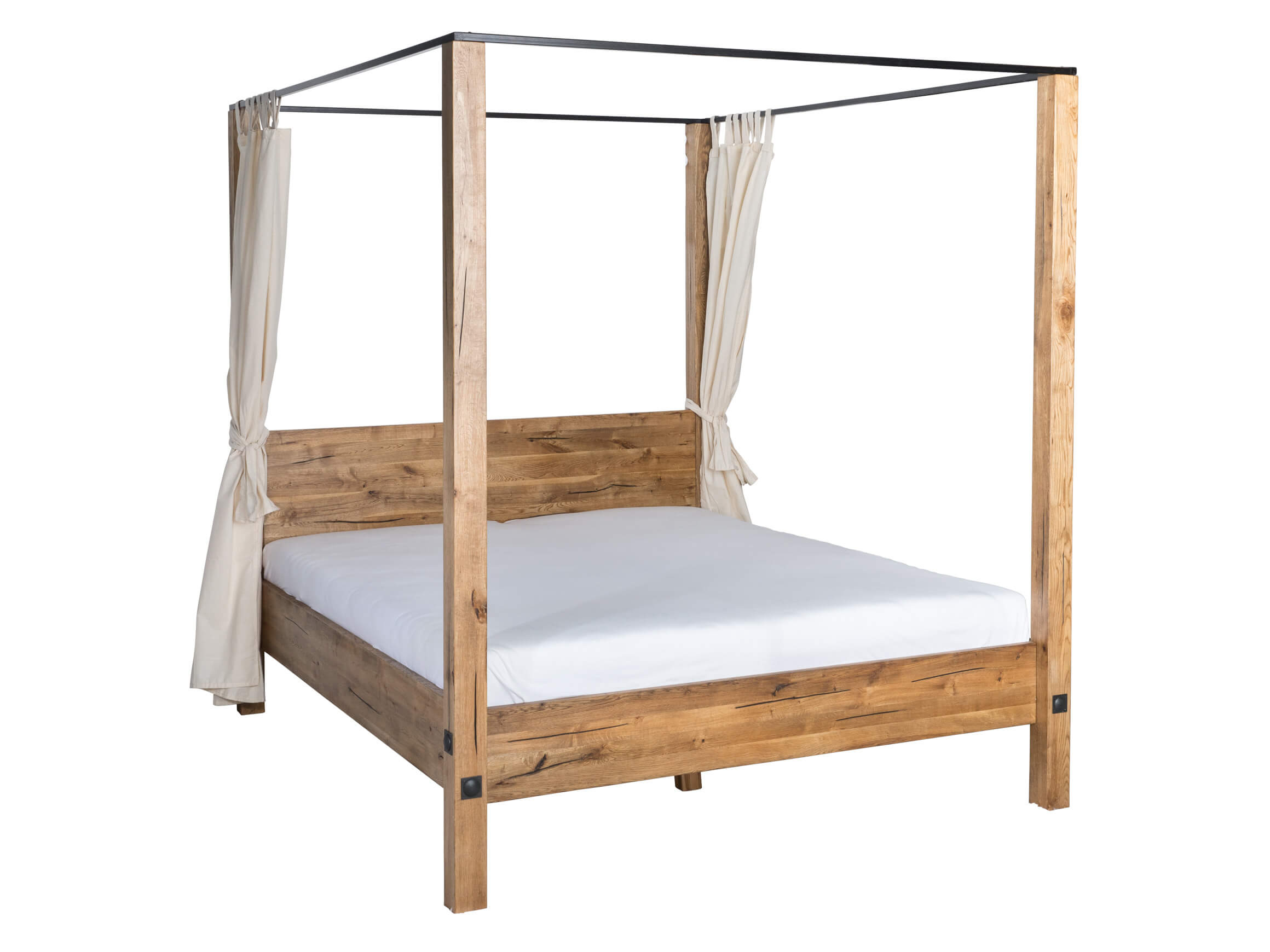 Himmelbett Porto Alegre, Sumpfeiche, Inkl. Vorhang,