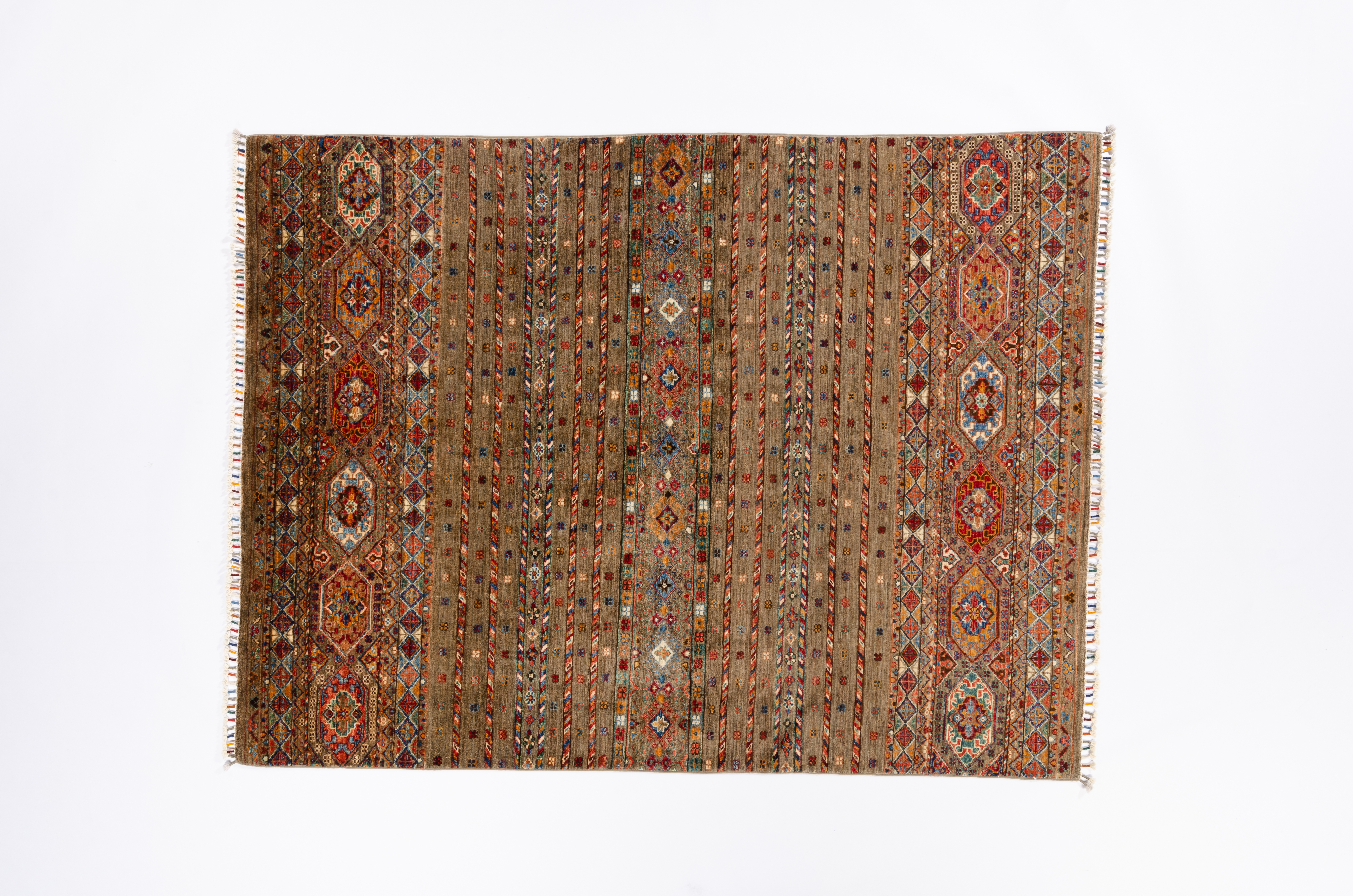 Nomadenteppich Khorjeen Negra/ Farbe: Beige / Masse (BxT) :152x201 cm