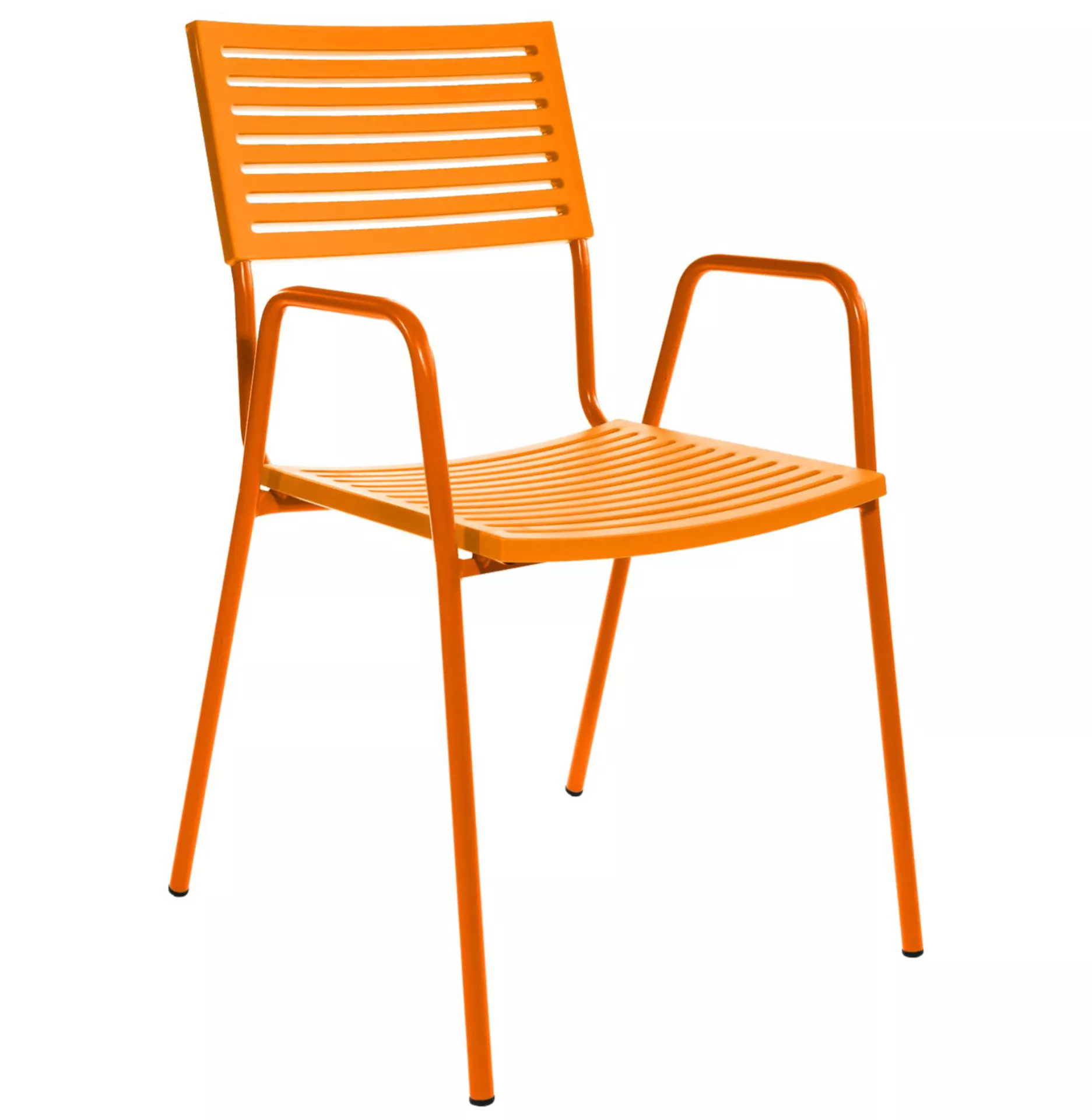 Gartenstuhl Lamello mit Armlehne Schaffner / Farbe: Orange