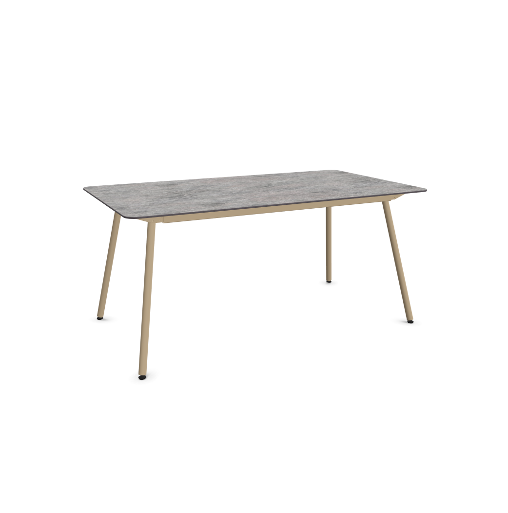 Schaffner Glasfaser-Tisch Locarno Decor Edge Grau | Schubiger Möbel