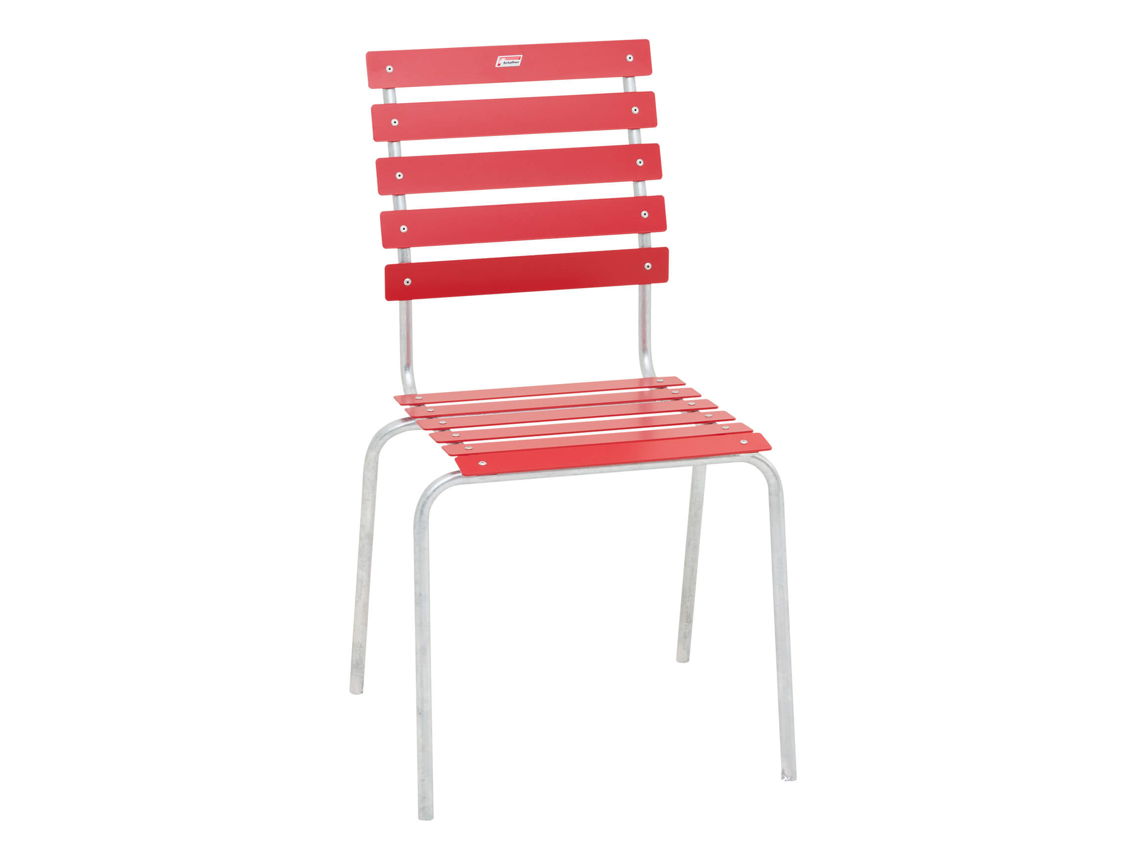 Gartenstuhl Ascona von Schaffner / Farbe: Rot / Grösse: 49 x 49 cm