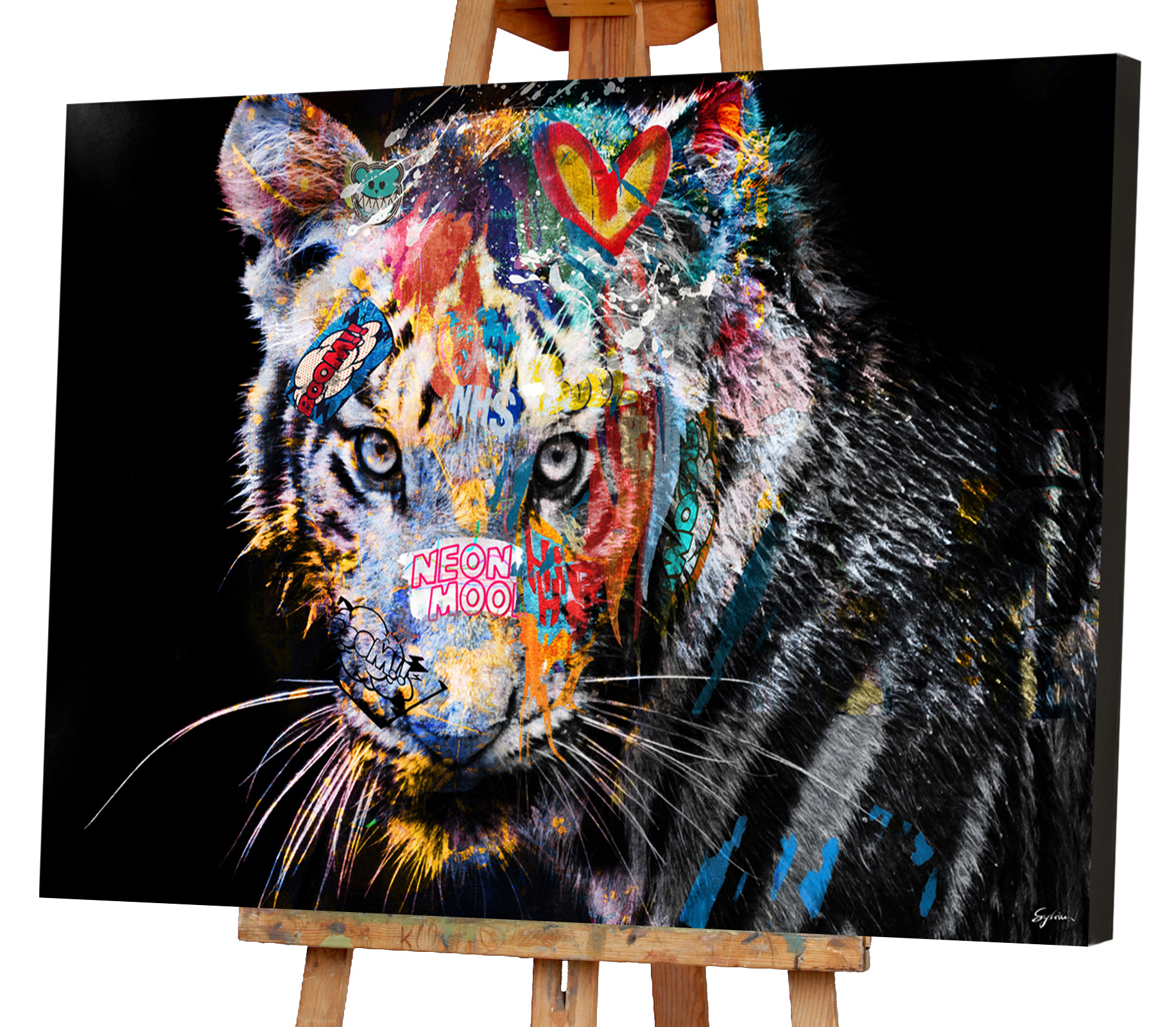 Gemälde-Comic Art "Tiger"-image LAND