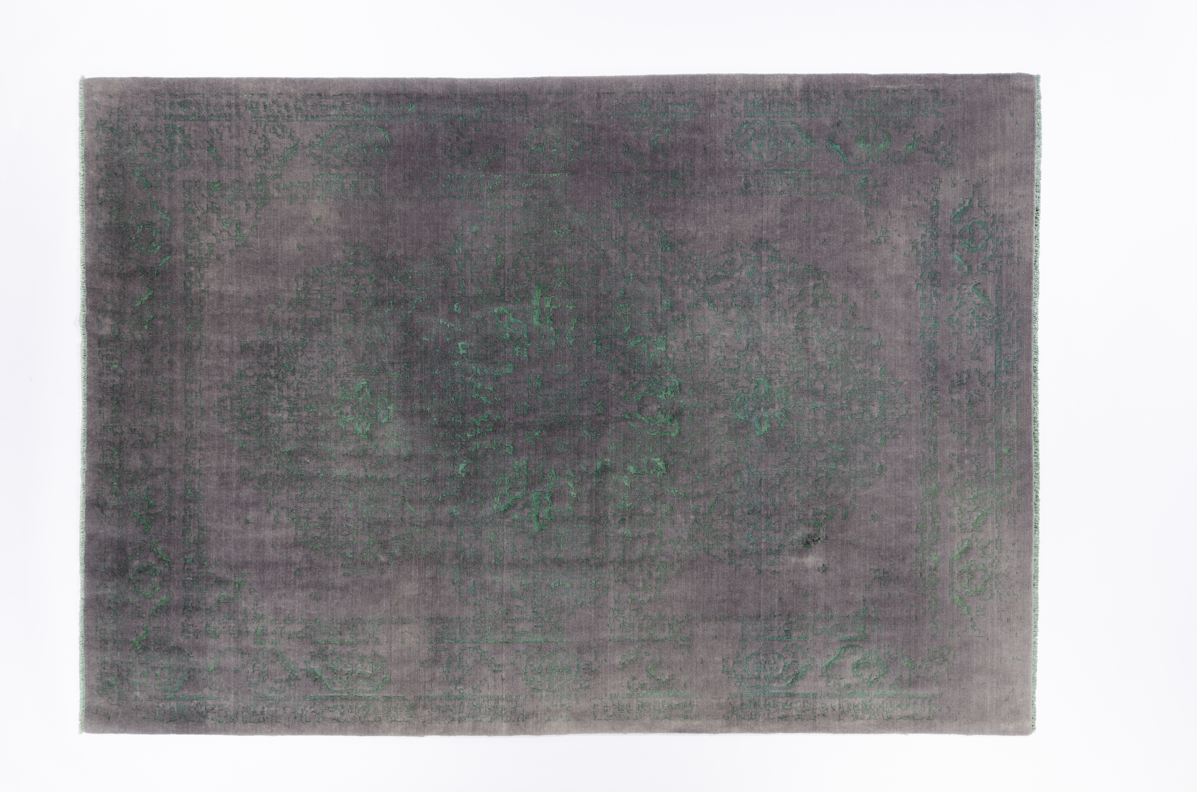 Moderner Teppich Vintage Homa Negra/ Farbe: Silber / Masse (BxT) :203x291 cm