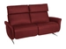 Sofa Laura Basic Himolla / Farbe: Merlot / Material: Leder Basic