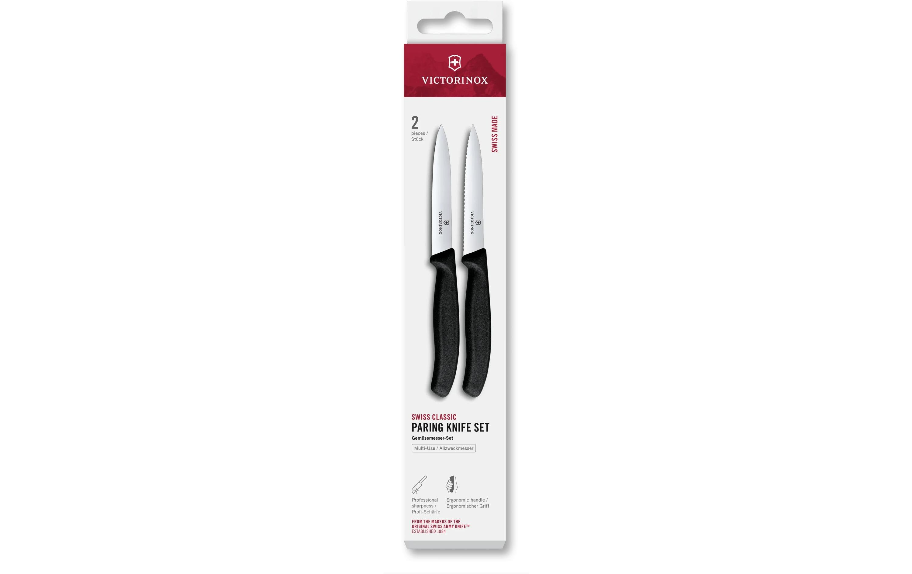 Messer-Set Swiss Classic, 10 cm, 2 Stück Von Victorinox Alltron / Farbe: Schwarz