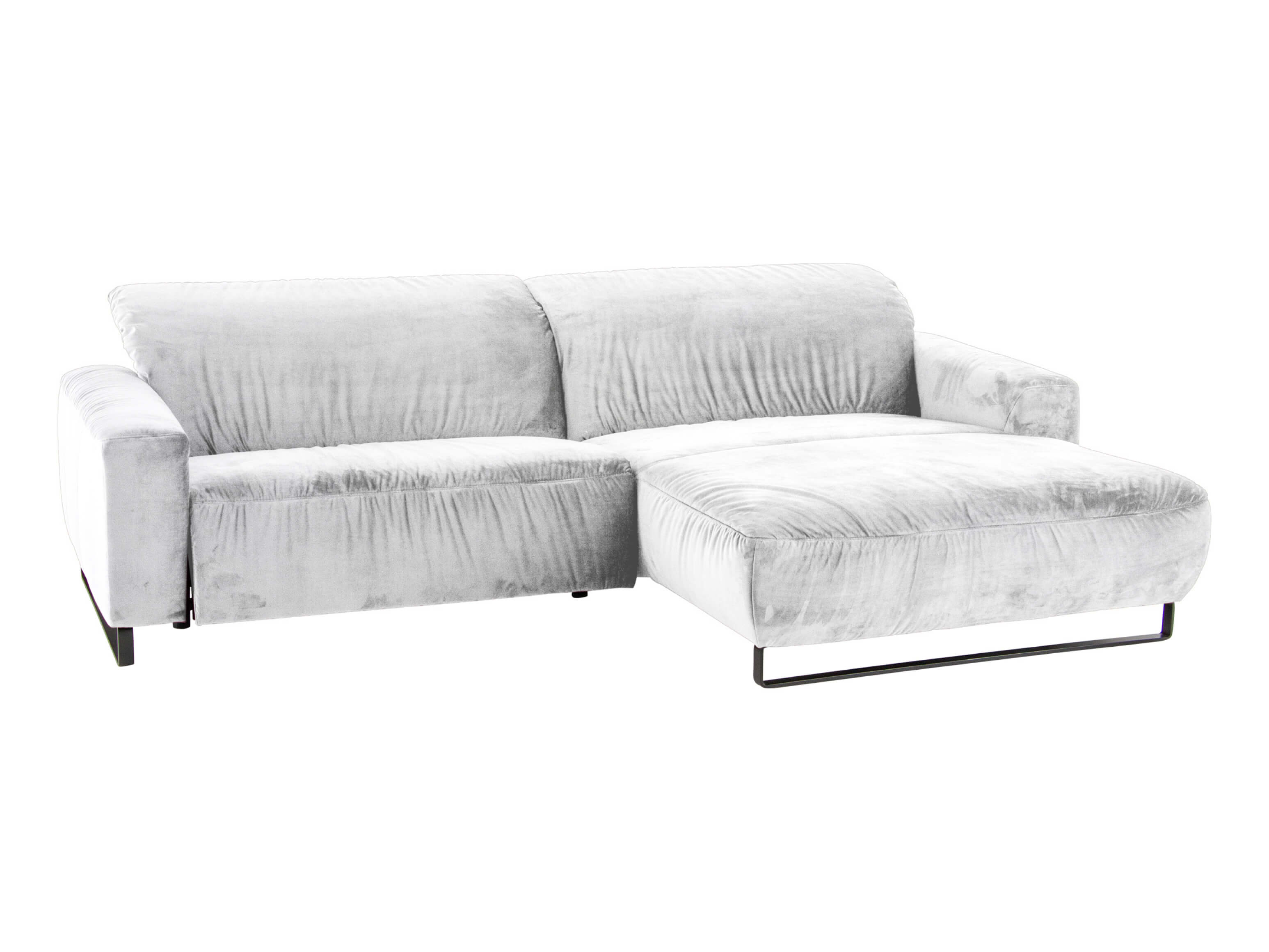 Ecksofa Eindhoven Basic Candy / Farbe: Bianco / Material: Leder Basic