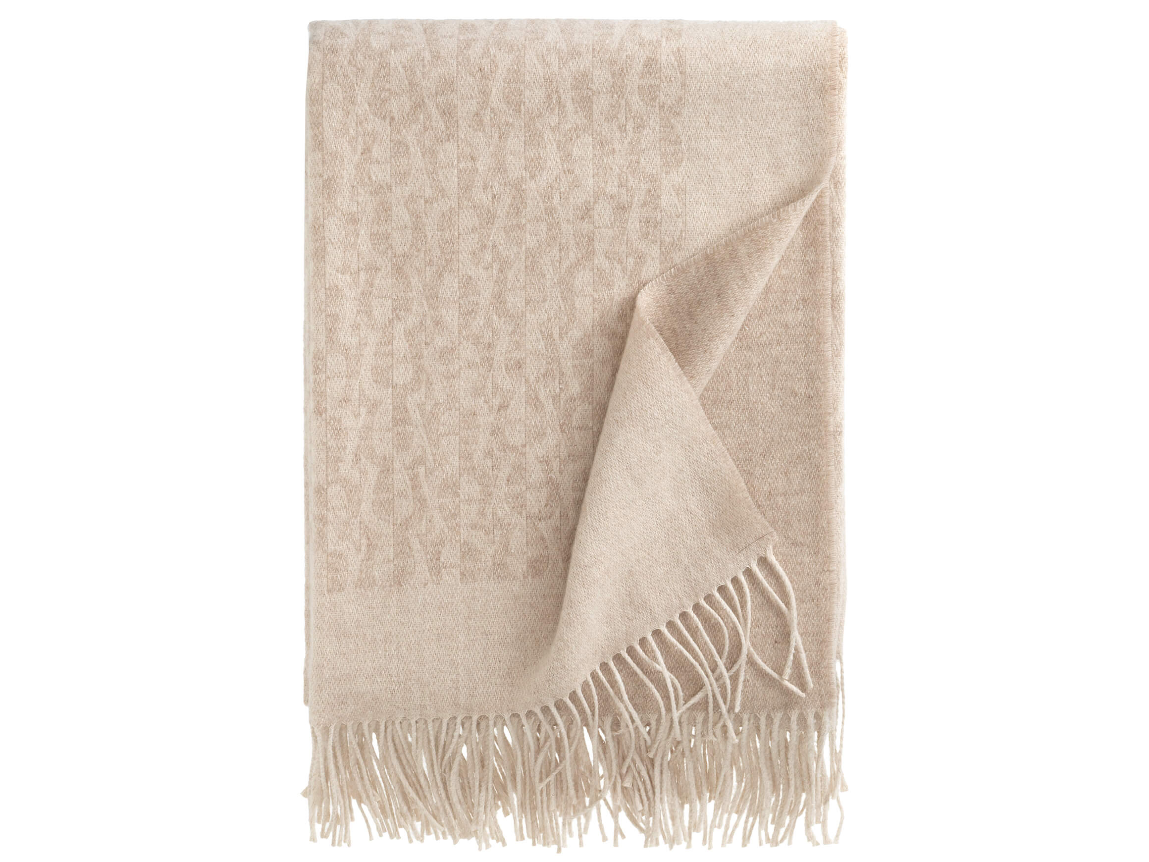 Plaid A-Nobile Sand 130x130 cm Stoeckel & Grimmler