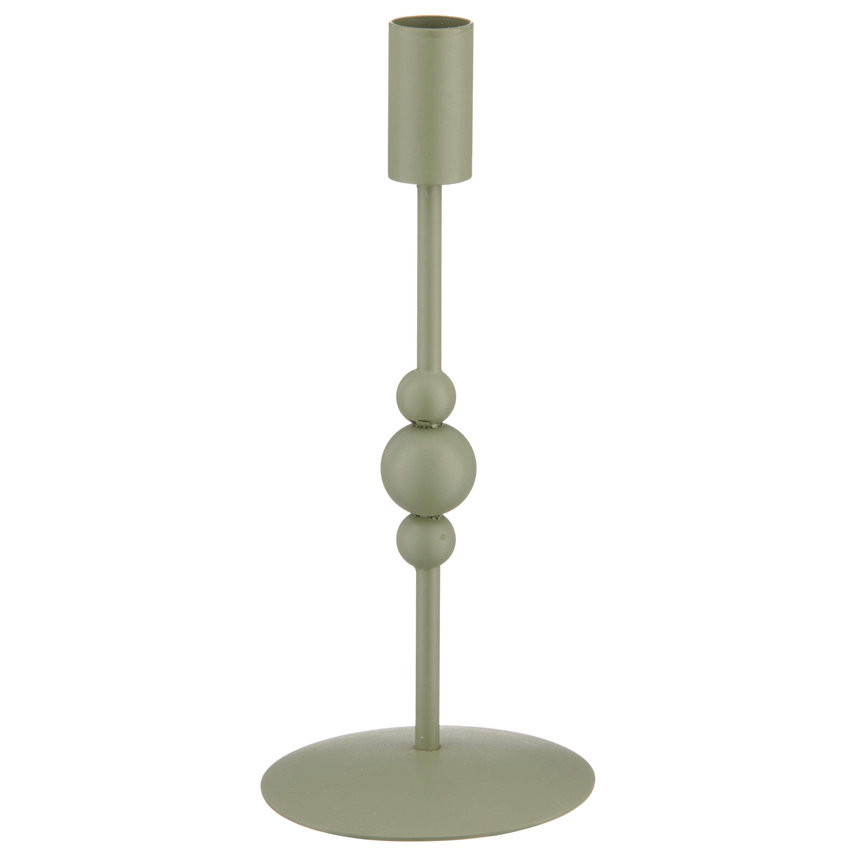 Gasper Kerzenständer Bobbels, Metall, Jade  | Schubiger Möbel