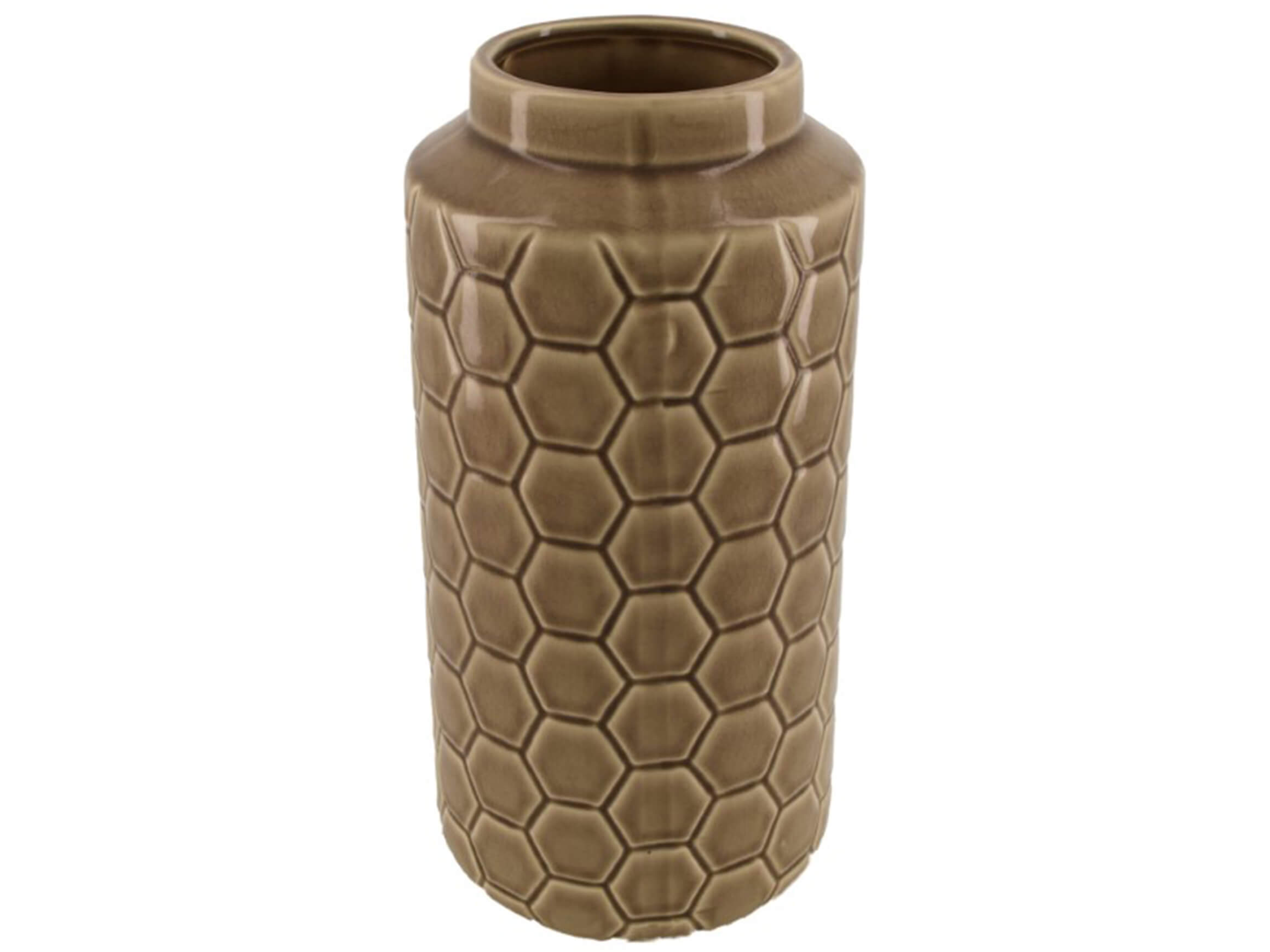 Vase Wabe Grau D: 33 cm Dijk