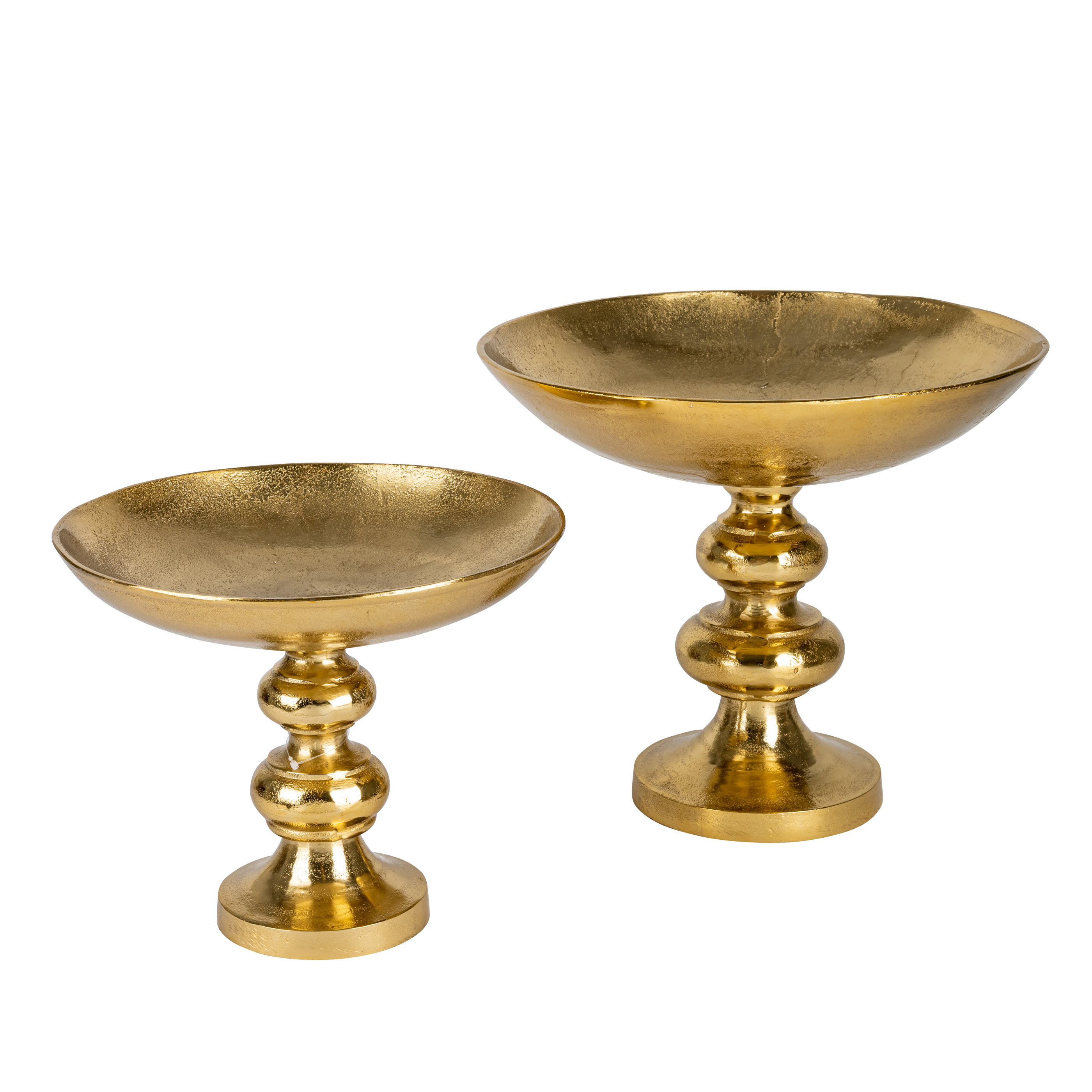 Schale Schale Auf Fuss, Aluguss, Gold Decofinder