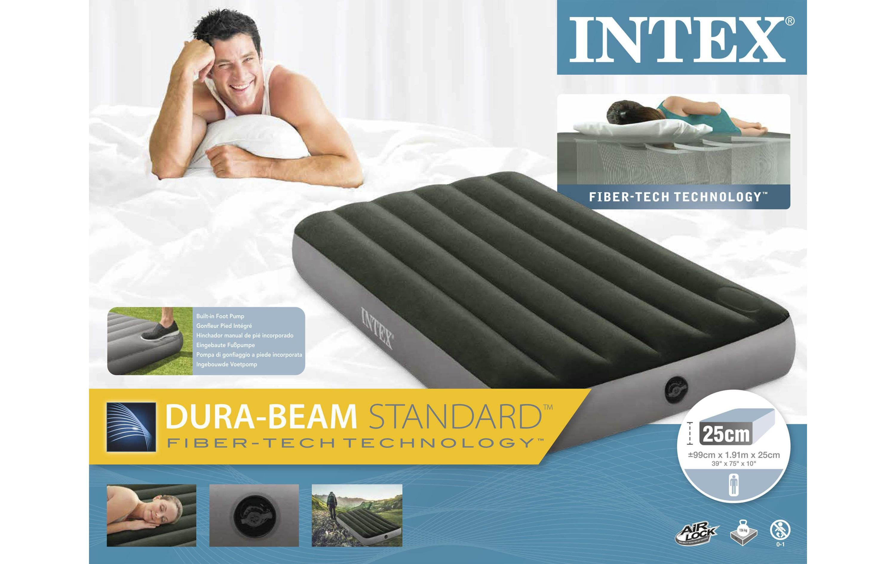 Matelas gonflable Standard Downy Twin, 99 x 191 cm