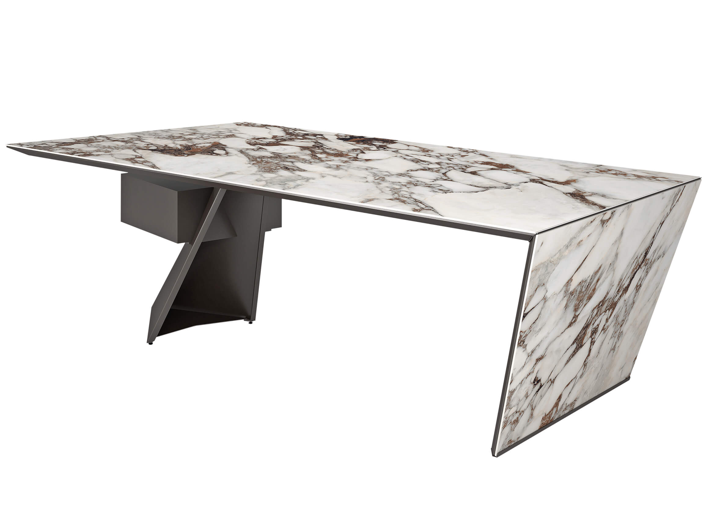 Schreibtisch Nasdaq Keramik Cattelan / Farbe: Cremeweiss