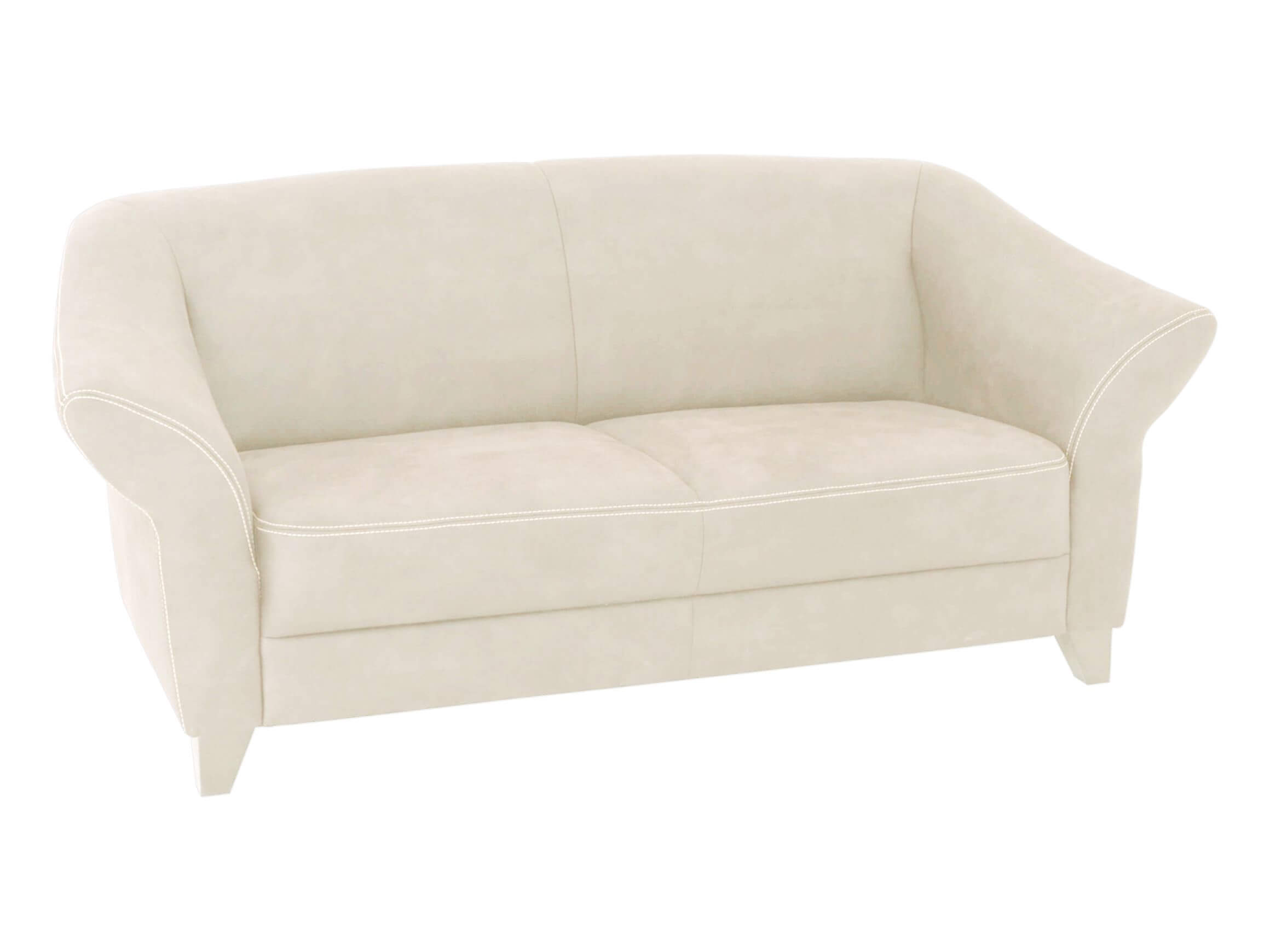 Sofa Klosters Basic Ponsel / Farbe: Weiss / Material: Leder Basic