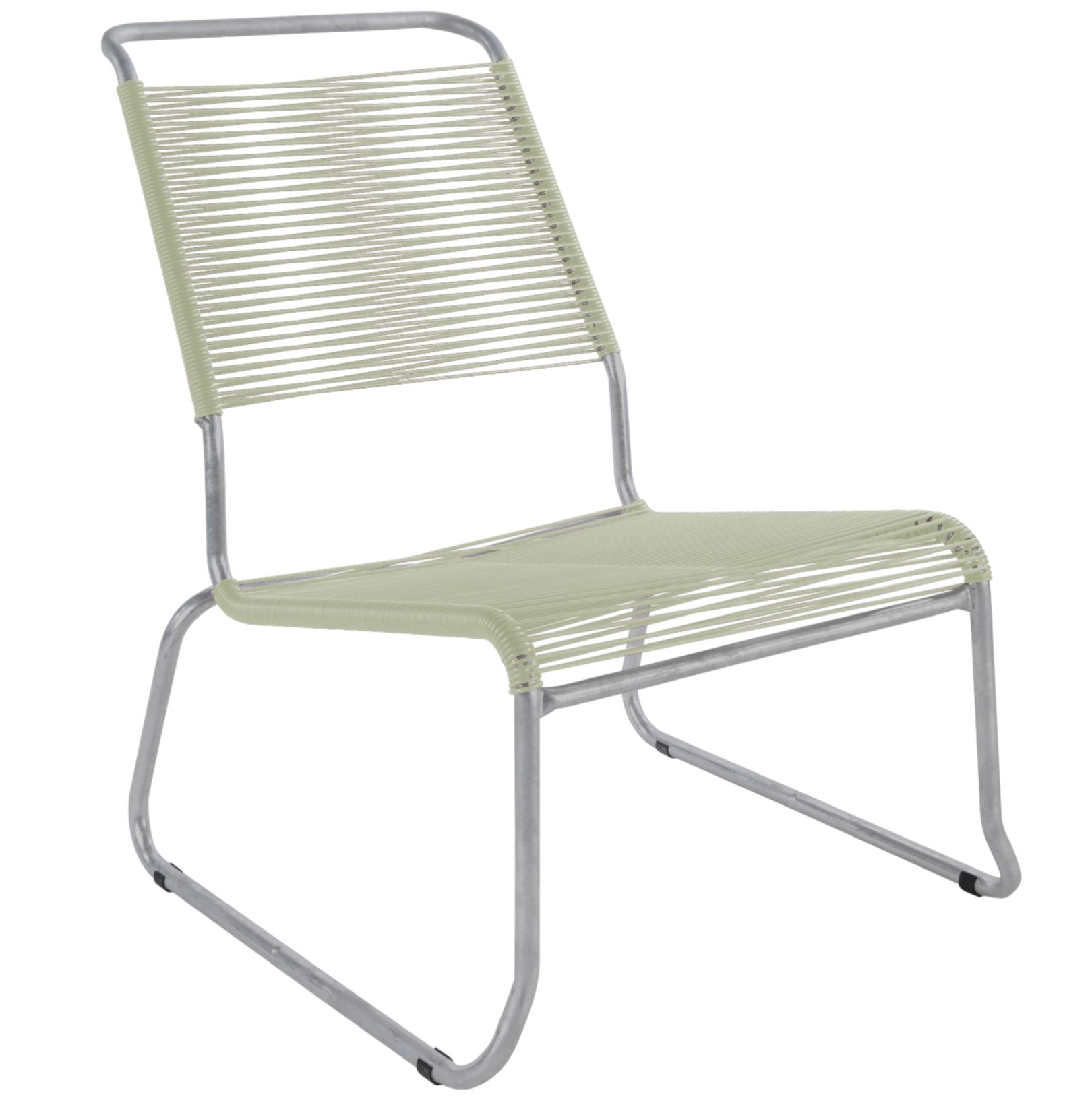 Schaffner Spaghetti-Kufen-Lounger Säntis Hochlehner Grün | Schubiger Möbel